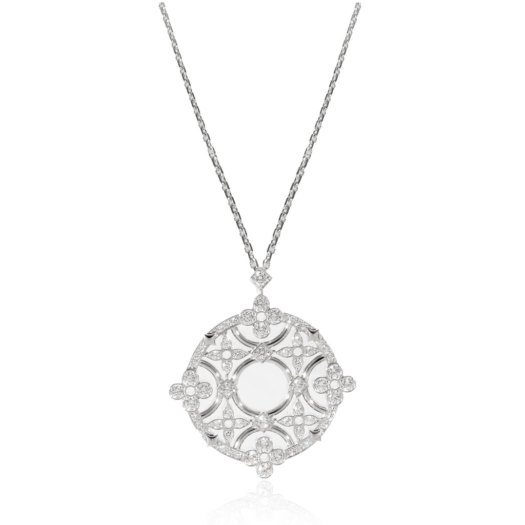 Louis Vuitton Louis Vuitton Dentelle Necklace in 18K White Gold 1.1 CTW