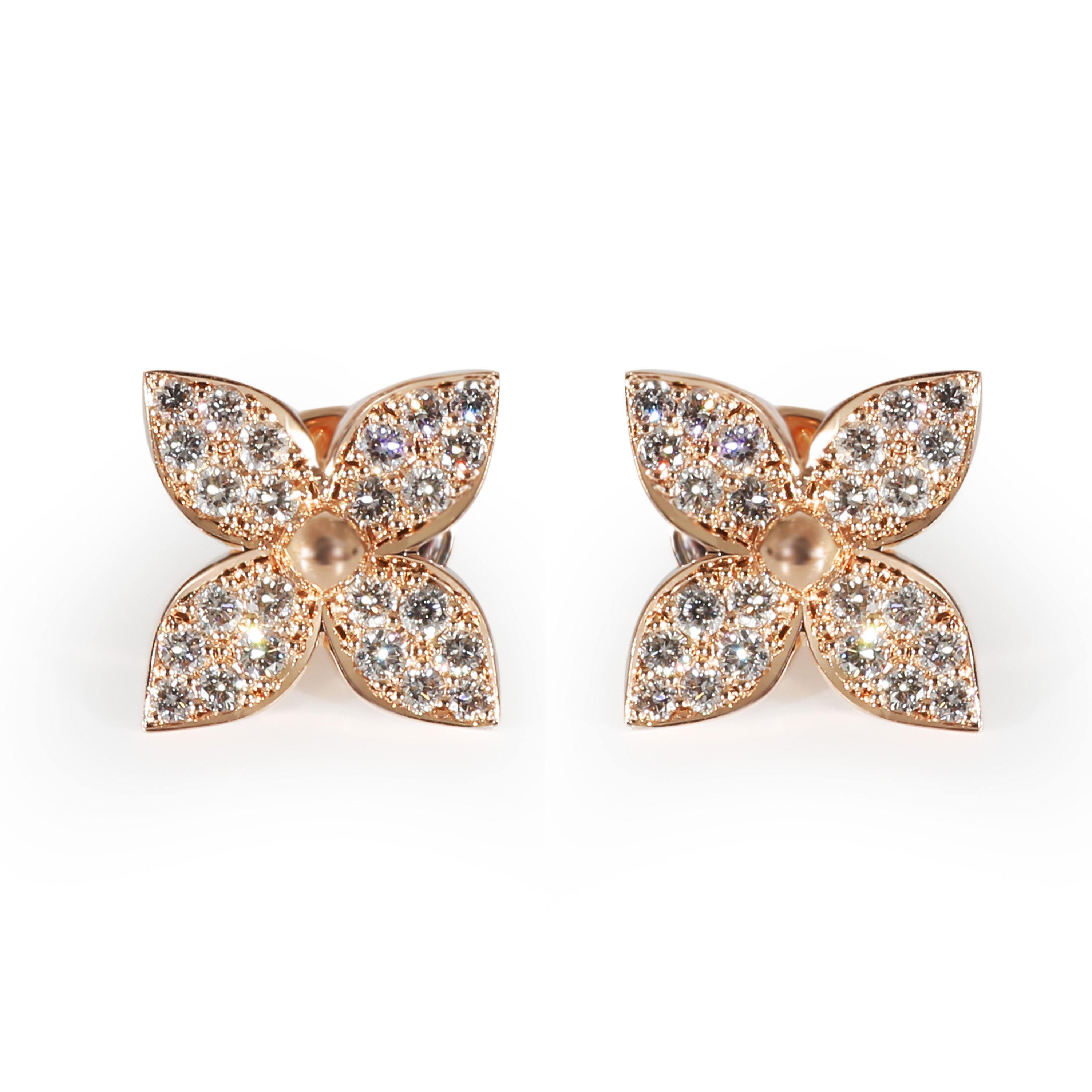 Louis Vuitton Louis Vuitton Star Blossom Earrings in 18K Rose Gold 0.4 CTW
