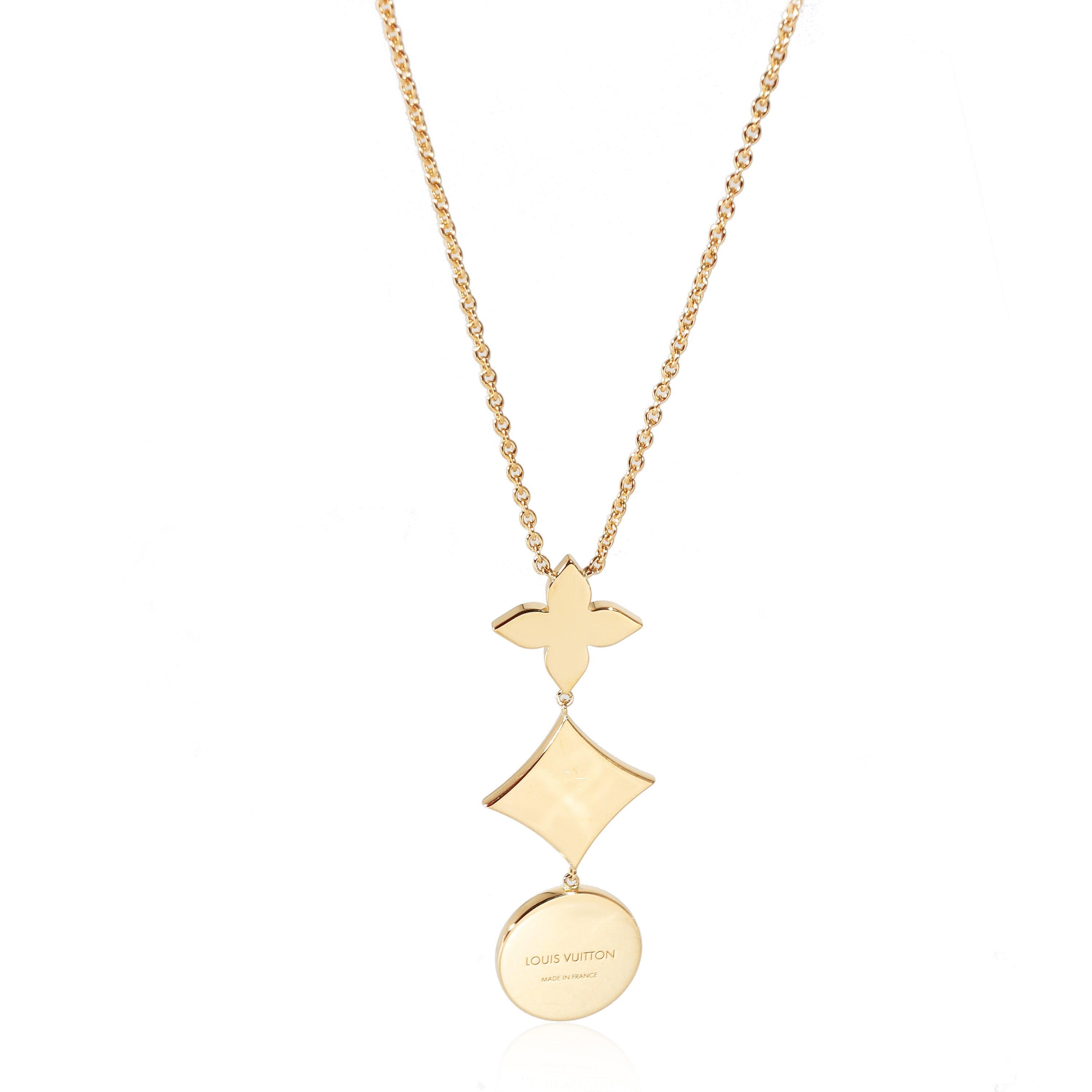Louis Vuitton Louis Vuitton Color Blossom Necklace in 18K Yellow Gold 0.02 CTW