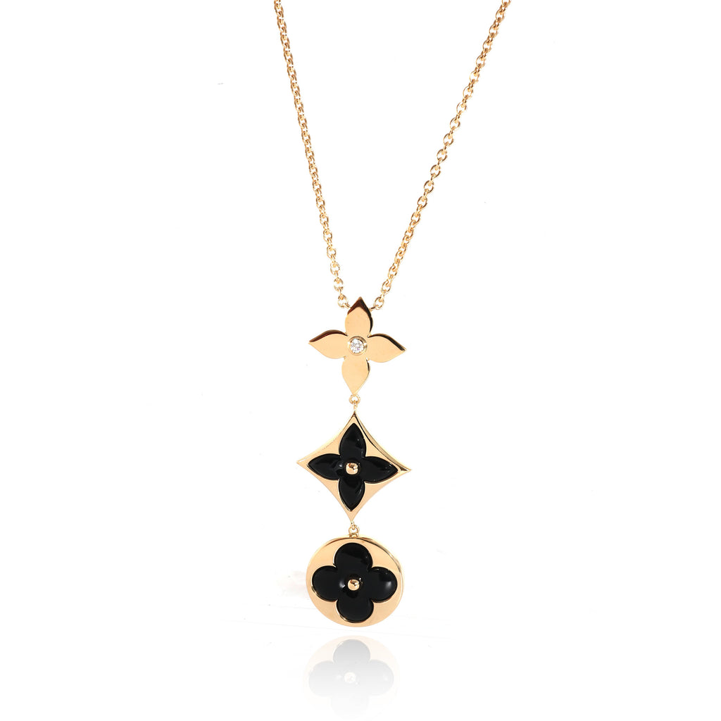 Louis Vuitton Louis Vuitton Color Blossom Necklace in 18K Yellow Gold 0.02 CTW