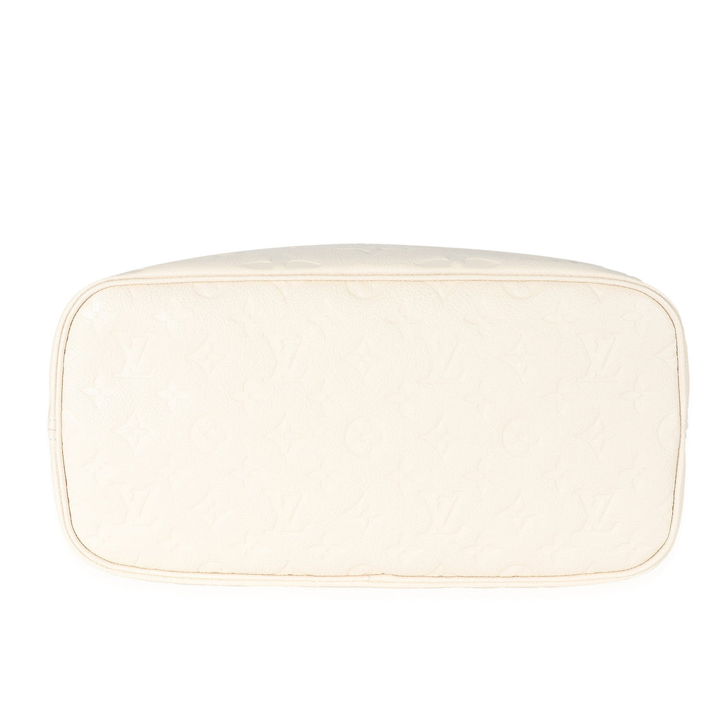 Louis Vuitton Louis Vuitton Crème Monogram Empreinte Neverfull MM