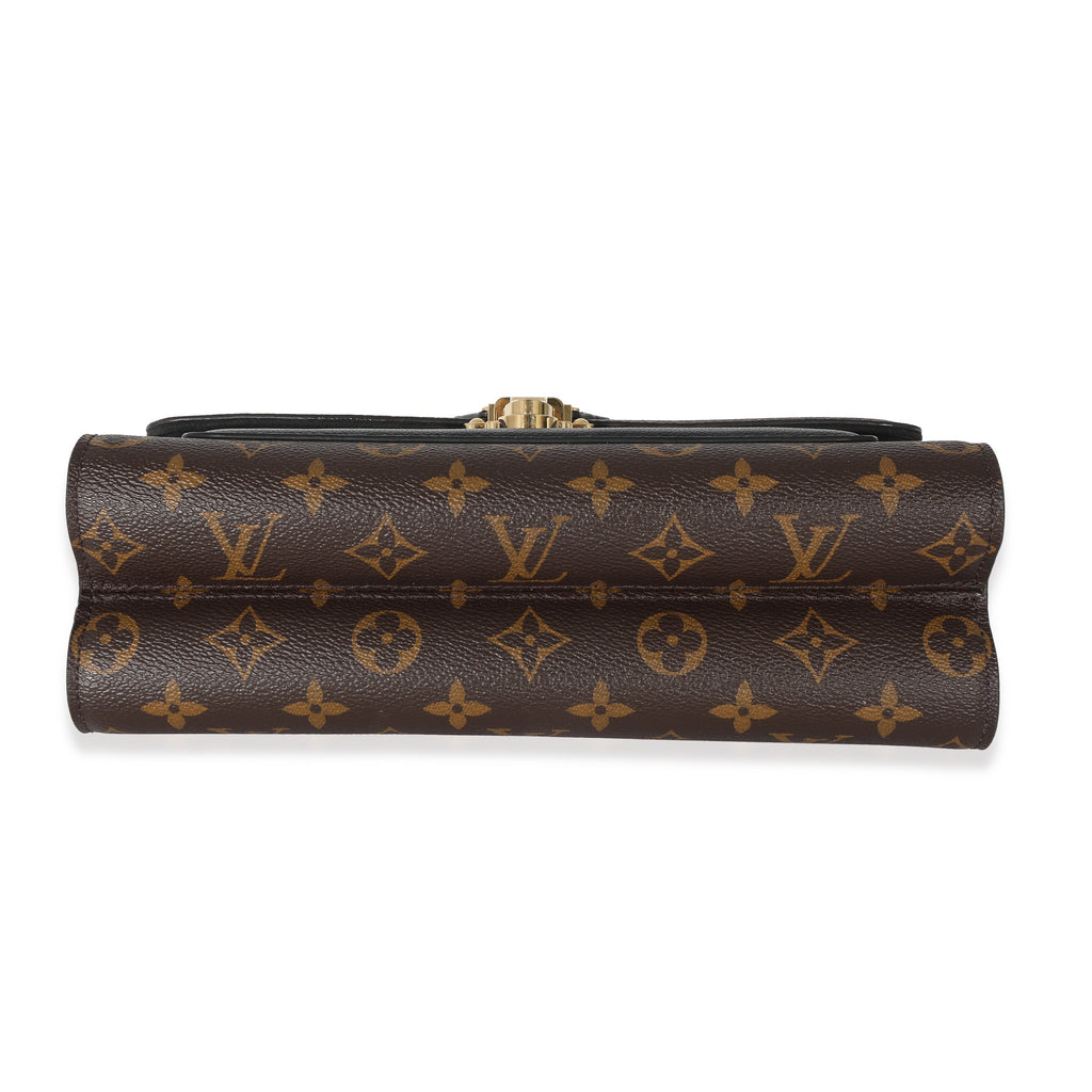 Louis Vuitton Louis Vuitton Black Taurillon Monogram Canvas Victoire Chain Bag