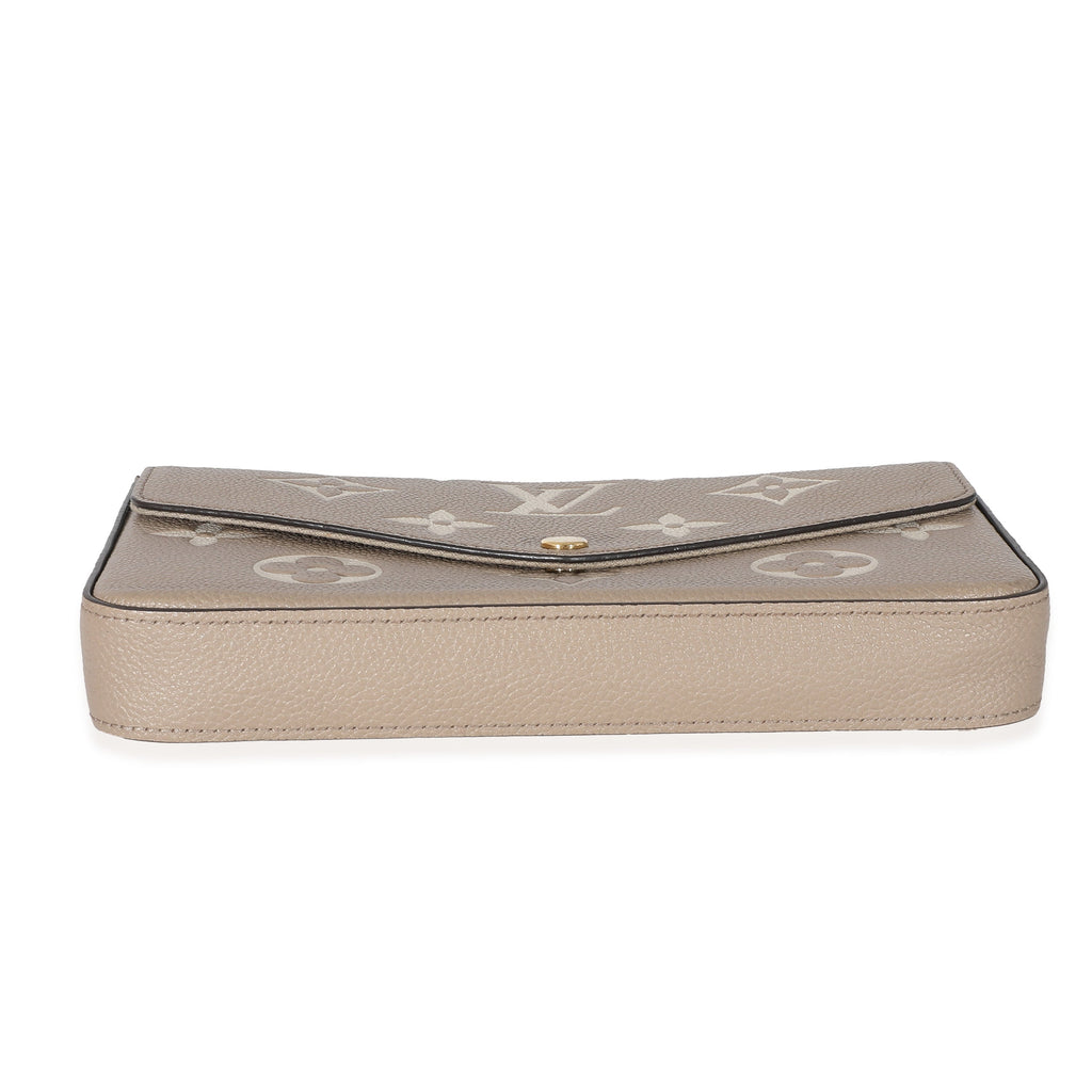 Louis Vuitton Louis Vuitton Tourterelle Creme Empreinte Giant Monogram Félicie Pochette