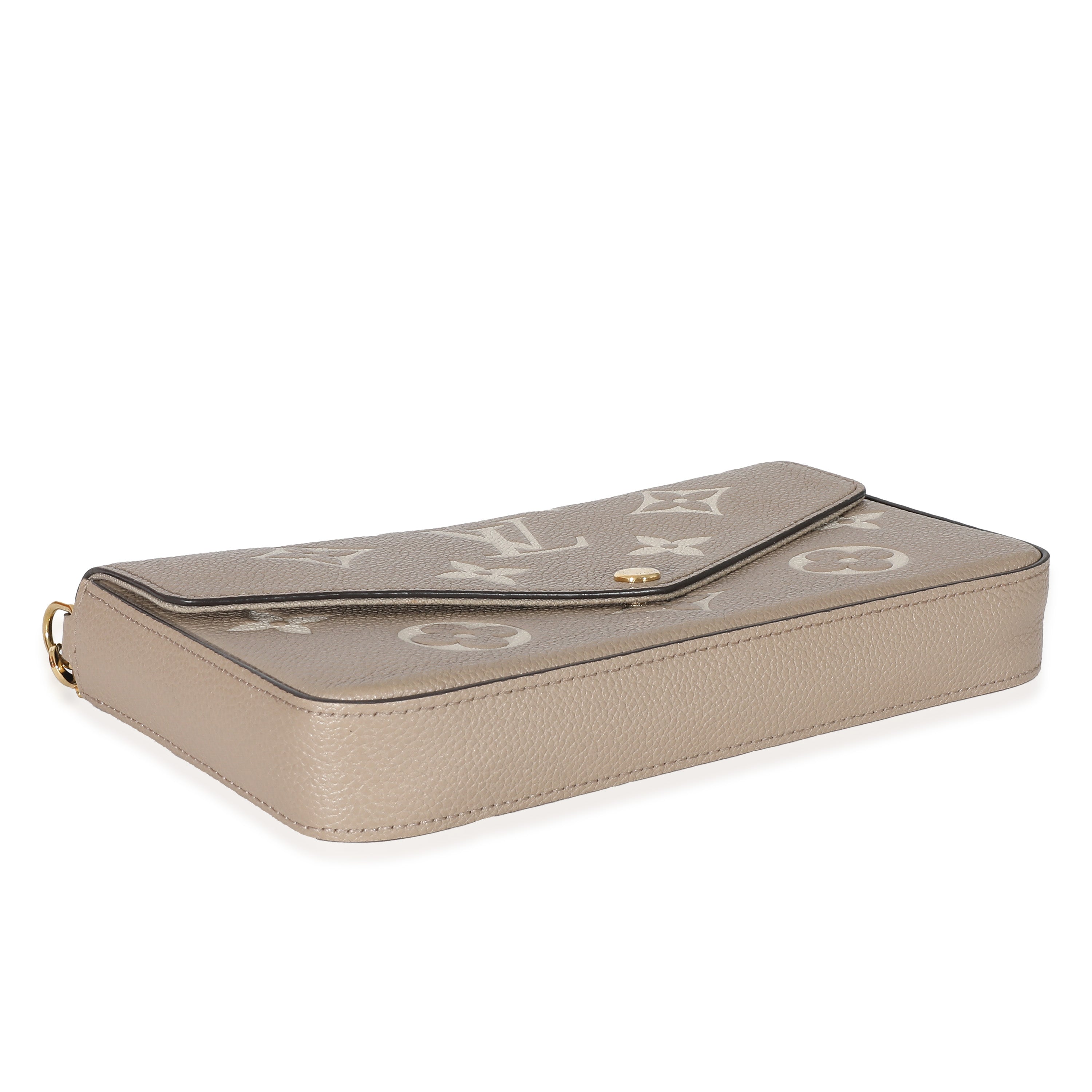 Louis Vuitton Louis Vuitton Tourterelle Creme Empreinte Giant Monogram Félicie Pochette