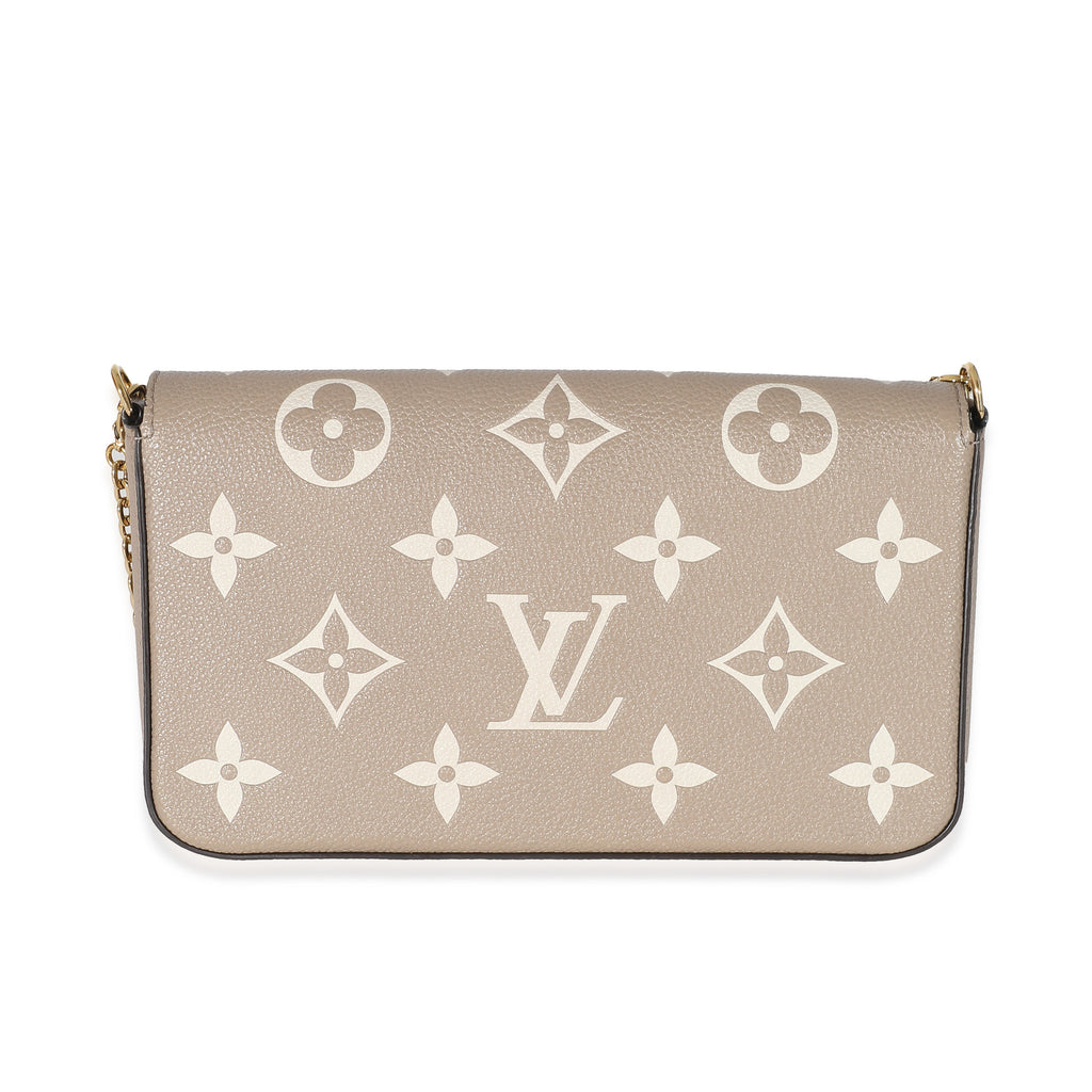 Louis Vuitton Louis Vuitton Tourterelle Creme Empreinte Giant Monogram Félicie Pochette