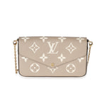 Louis Vuitton Louis Vuitton Tourterelle Creme Empreinte Giant Monogram Félicie Pochette