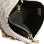 Louis Vuitton Louis Vuitton Cream Puffy Lambskin Monogram Coussin PM