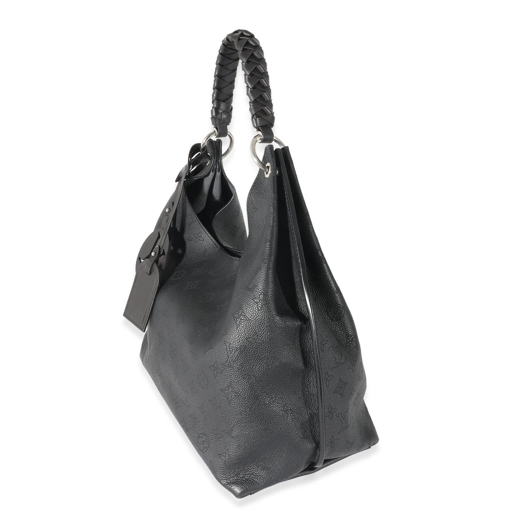 Louis Vuitton Louis Vuitton Black Monogram Mahina Carmel Hobo