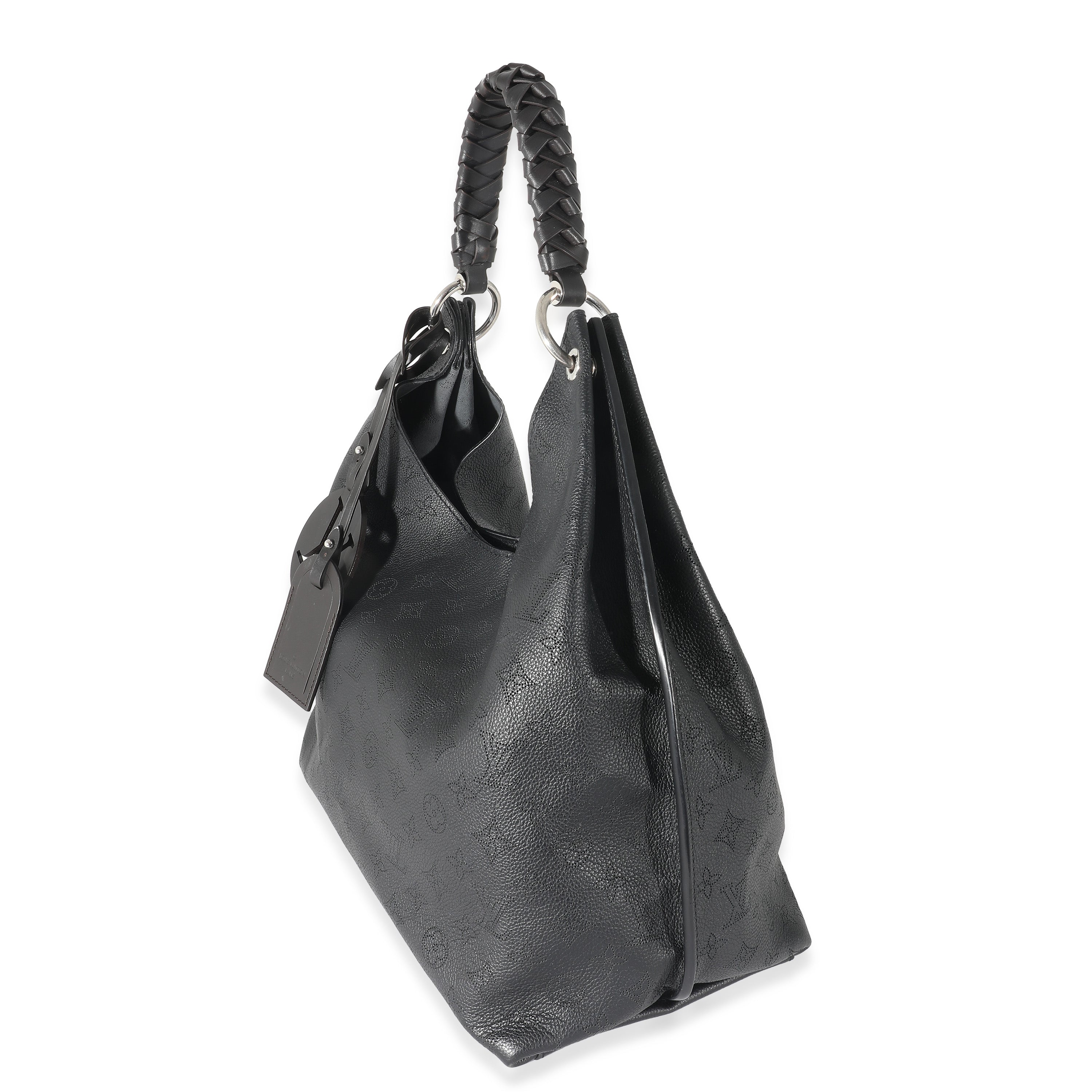 Louis Vuitton Louis Vuitton Black Monogram Mahina Carmel Hobo