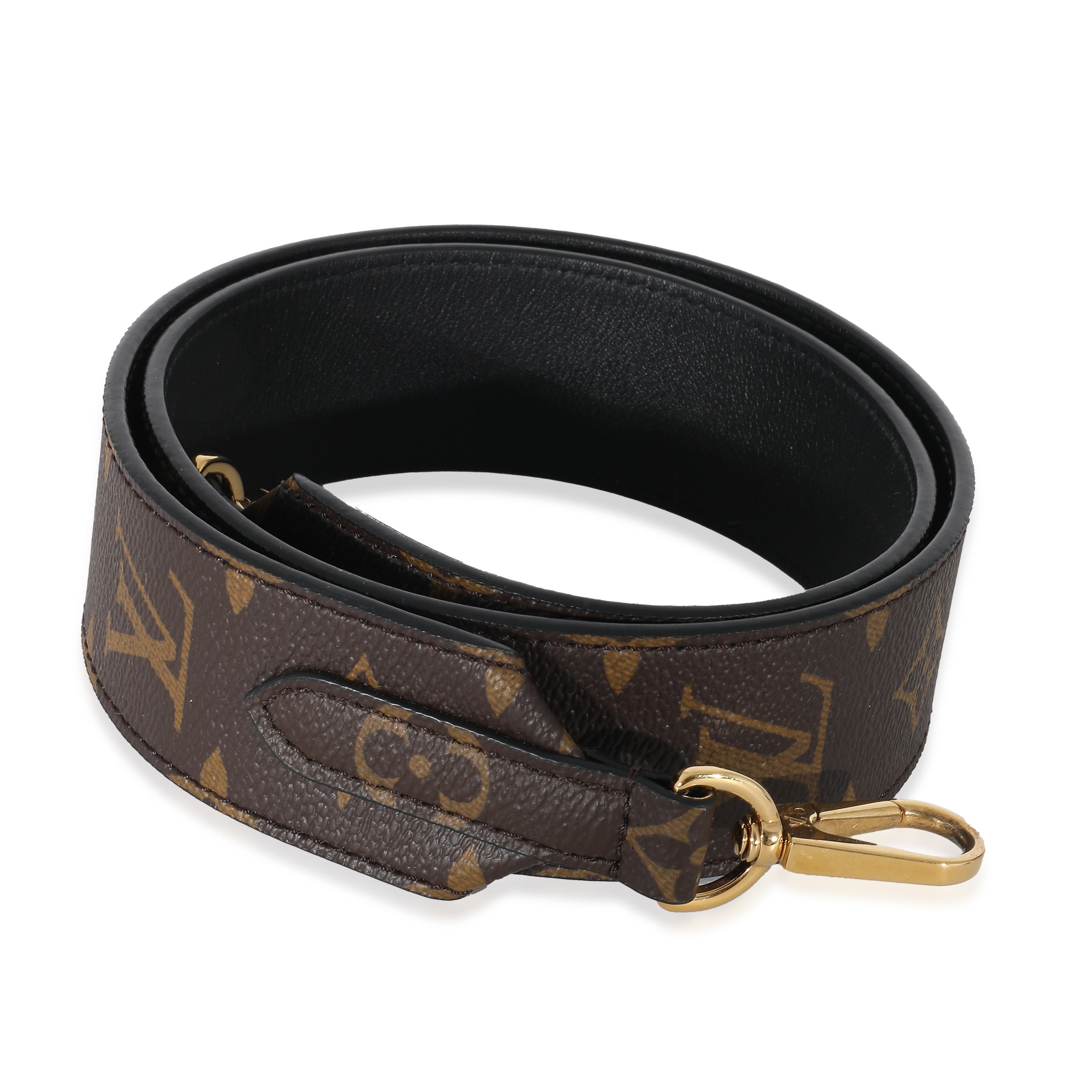 Louis Vuitton Louis Vuitton Black Monogram Canvas Bandouliere Strap