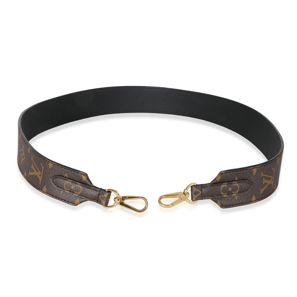 Louis Vuitton Louis Vuitton Black Monogram Canvas Bandouliere Strap