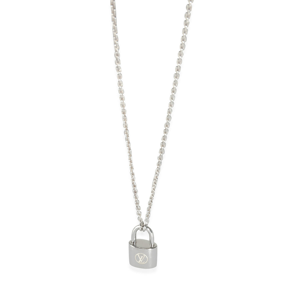 Louis Vuitton Lockit Pendant on Chain in Sterling Silver