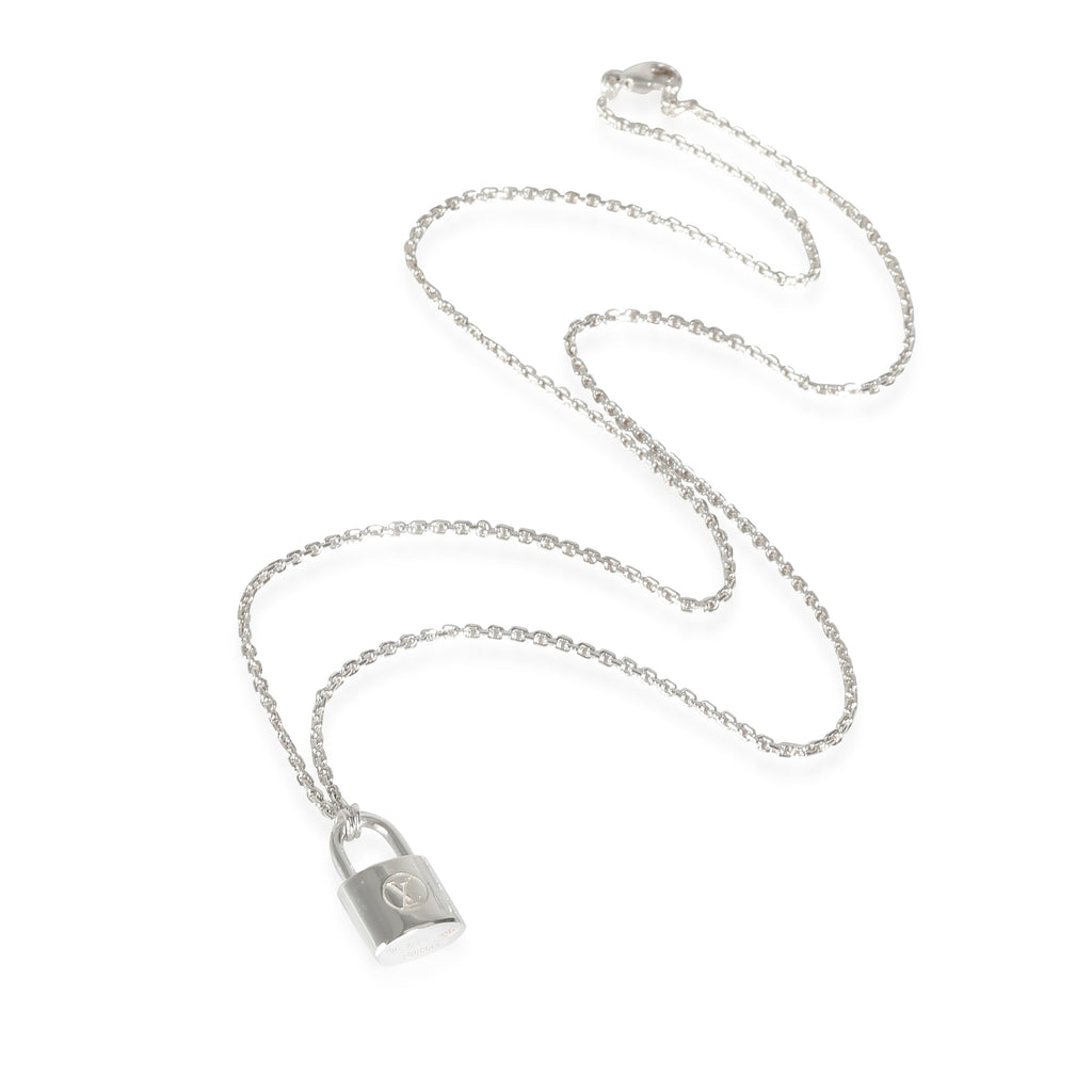Louis Vuitton Lockit Pendant on Chain in Sterling Silver