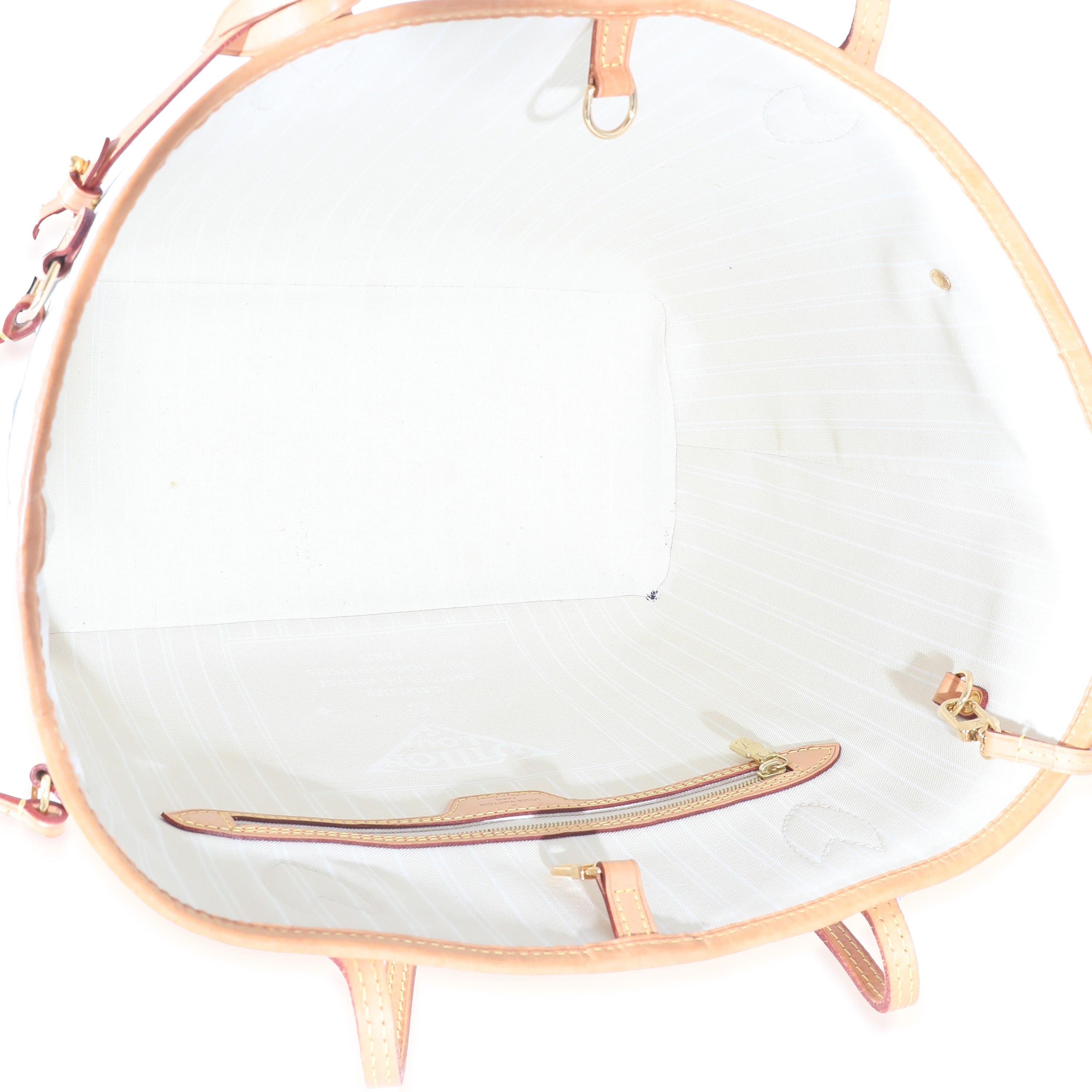 Louis Vuitton Louis Vuitton Blue White Giant Monogram Canvas By The Pool Neverfull MM