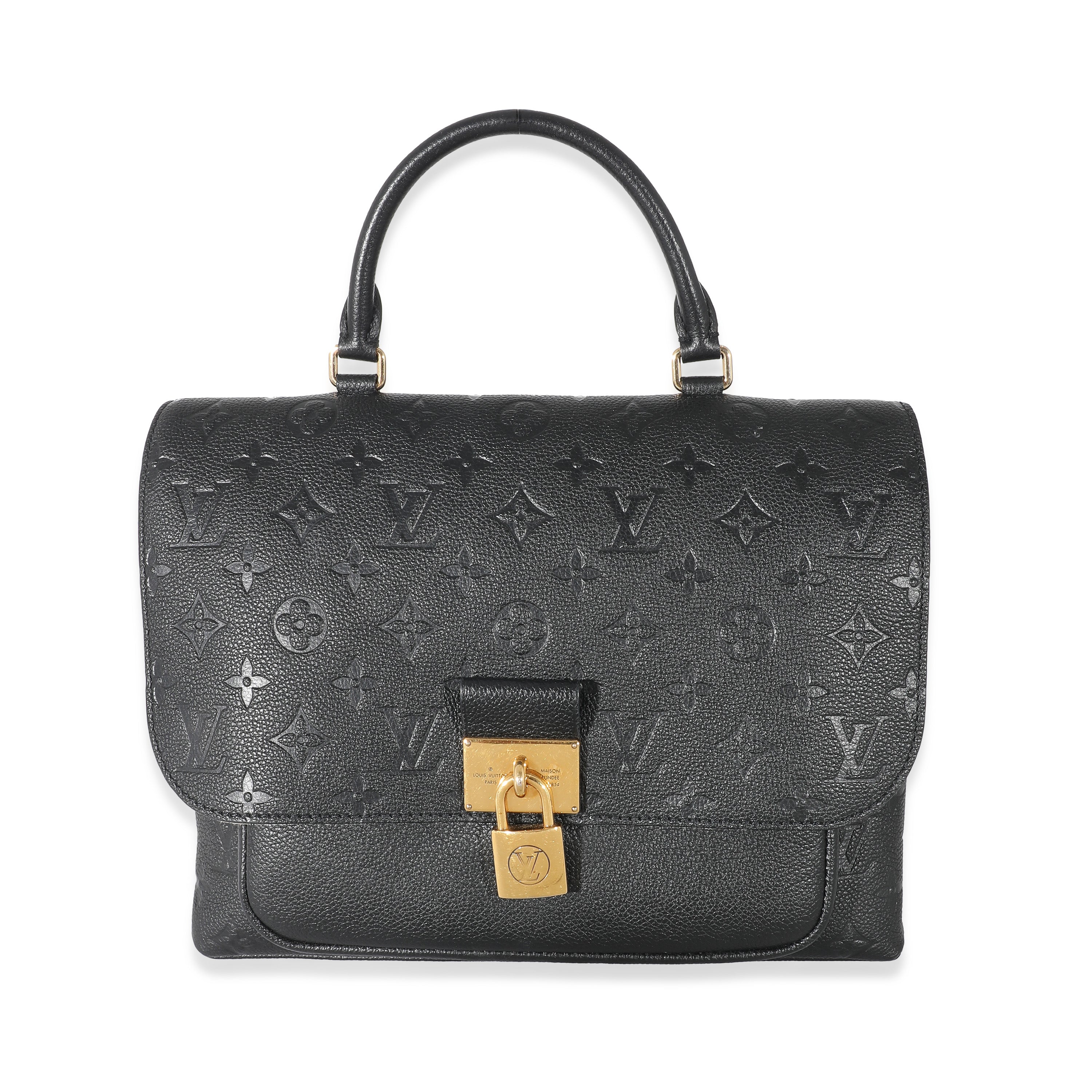 Louis Vuitton Black Monogram Empreinte Leather Marignan