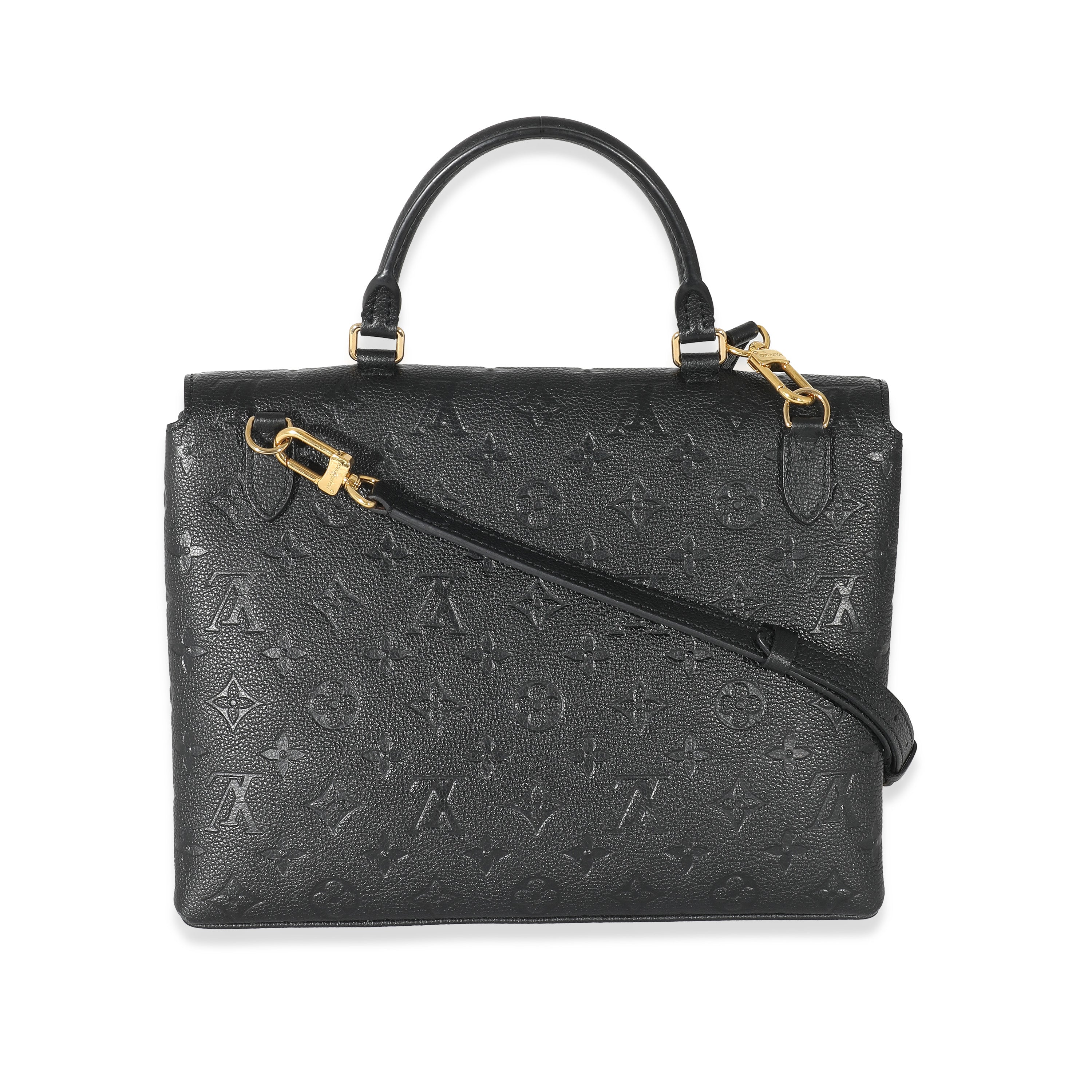 Louis Vuitton Black Monogram Empreinte Leather Marignan