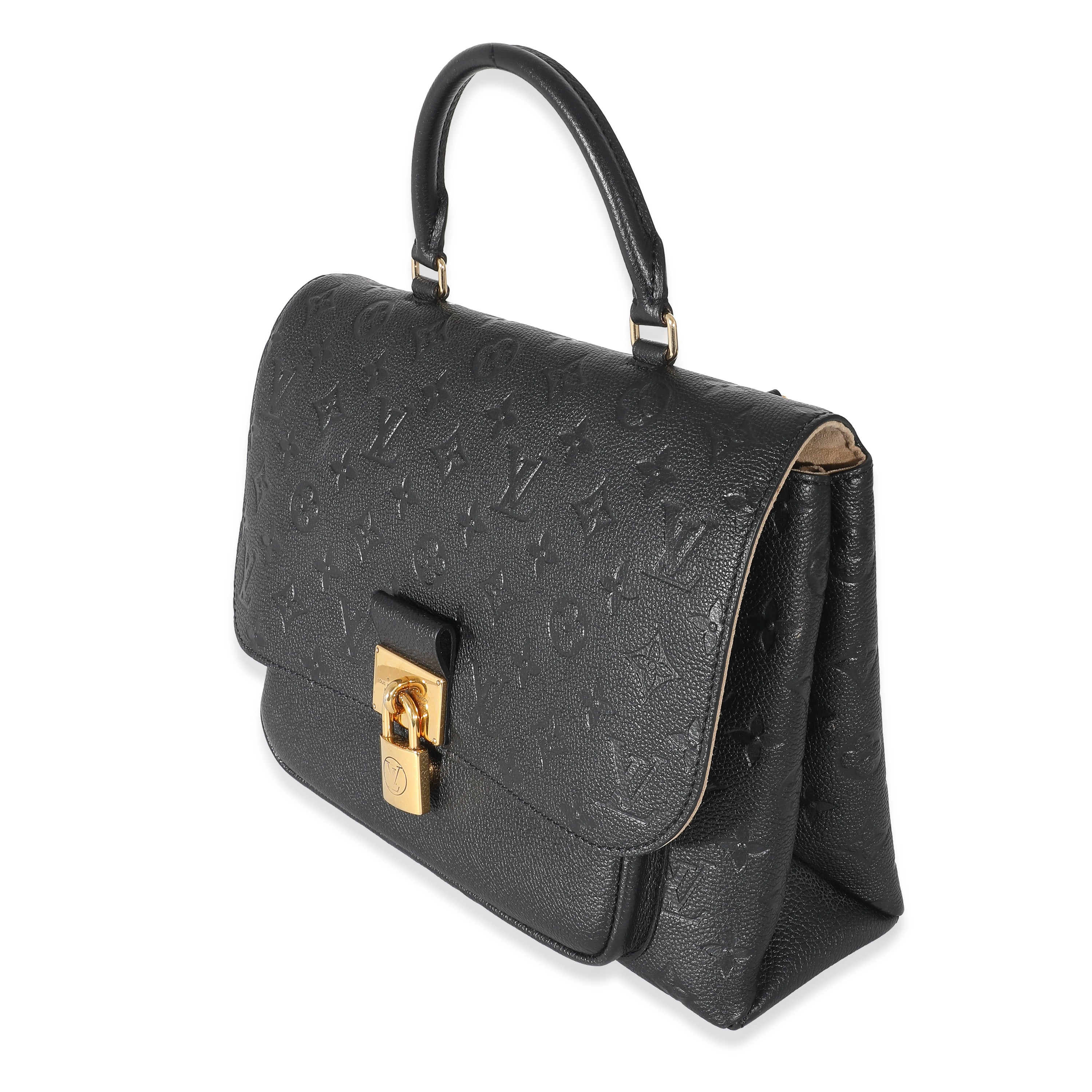 Louis Vuitton Black Monogram Empreinte Leather Marignan