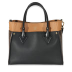 Louis Vuitton Louis Vuitton Black Calfskin Monogram On My Side MM