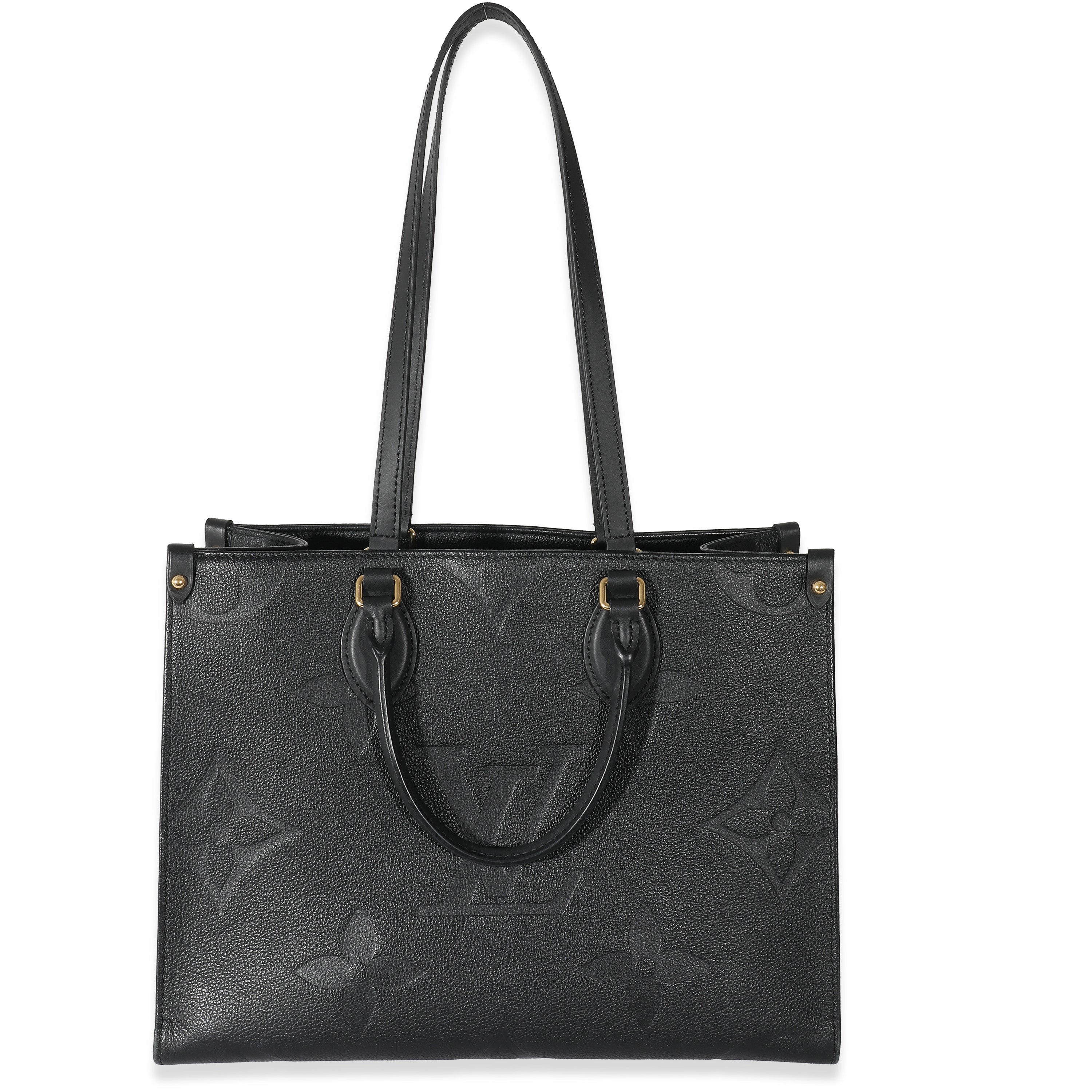 Louis Vuitton Louis Vuitton Black Monogram Empreinte Giant Onthego MM 