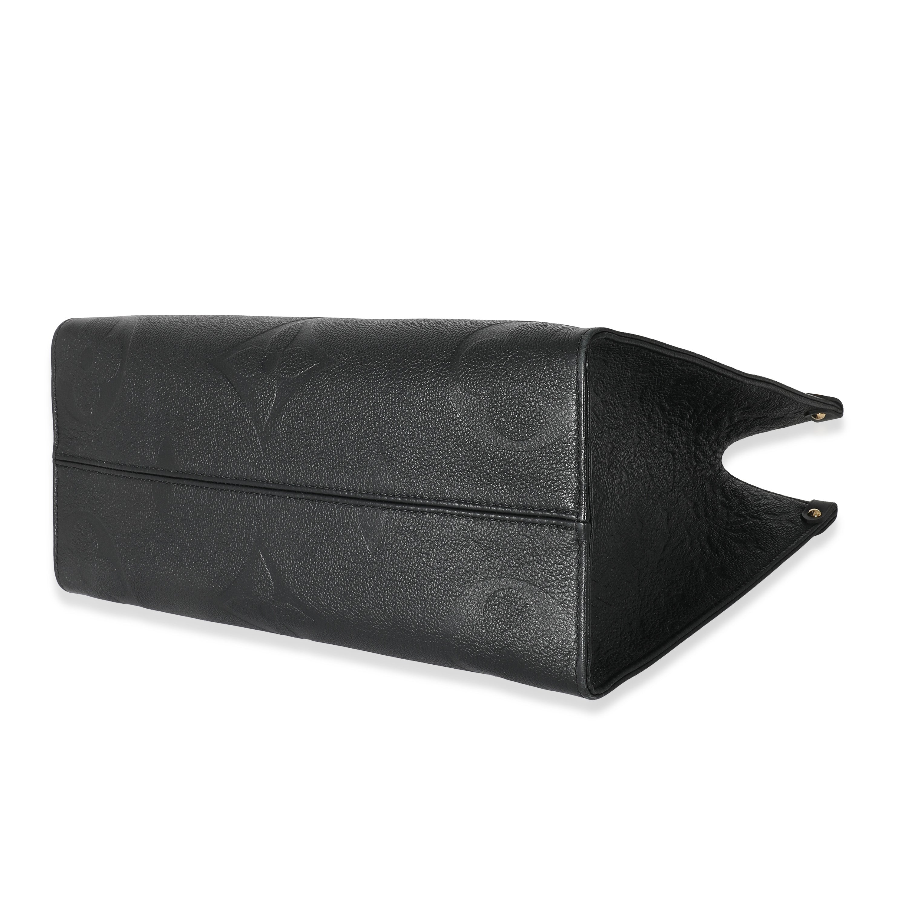 Louis Vuitton Louis Vuitton Black Monogram Empreinte Giant Onthego MM 