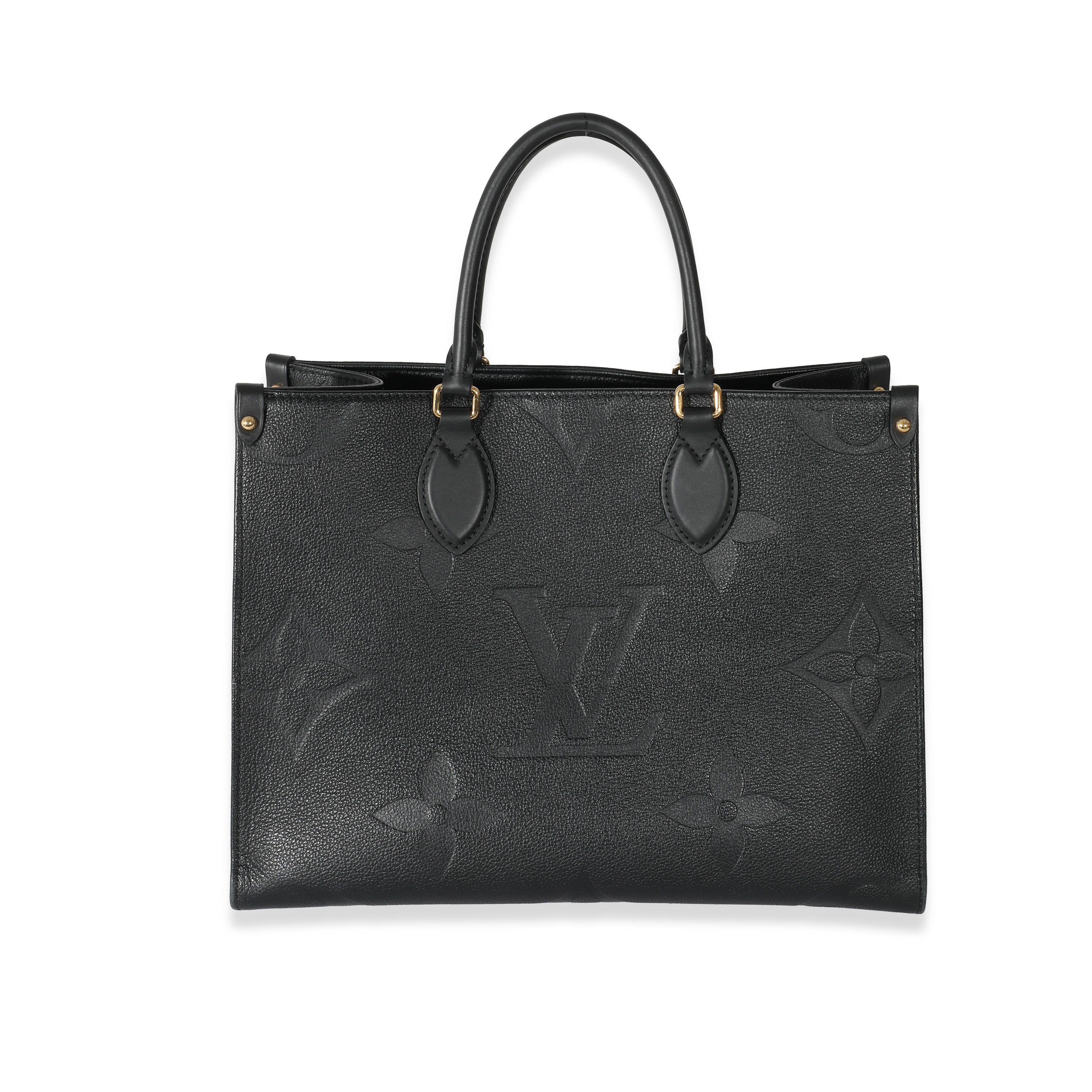 Louis Vuitton Louis Vuitton Black Monogram Empreinte Giant Onthego MM 