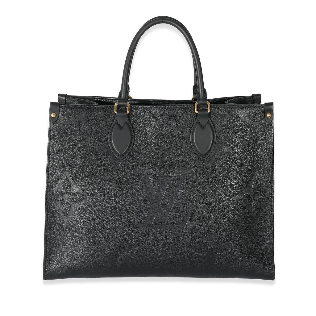 Louis Vuitton Louis Vuitton Black Monogram Empreinte Giant Onthego MM 