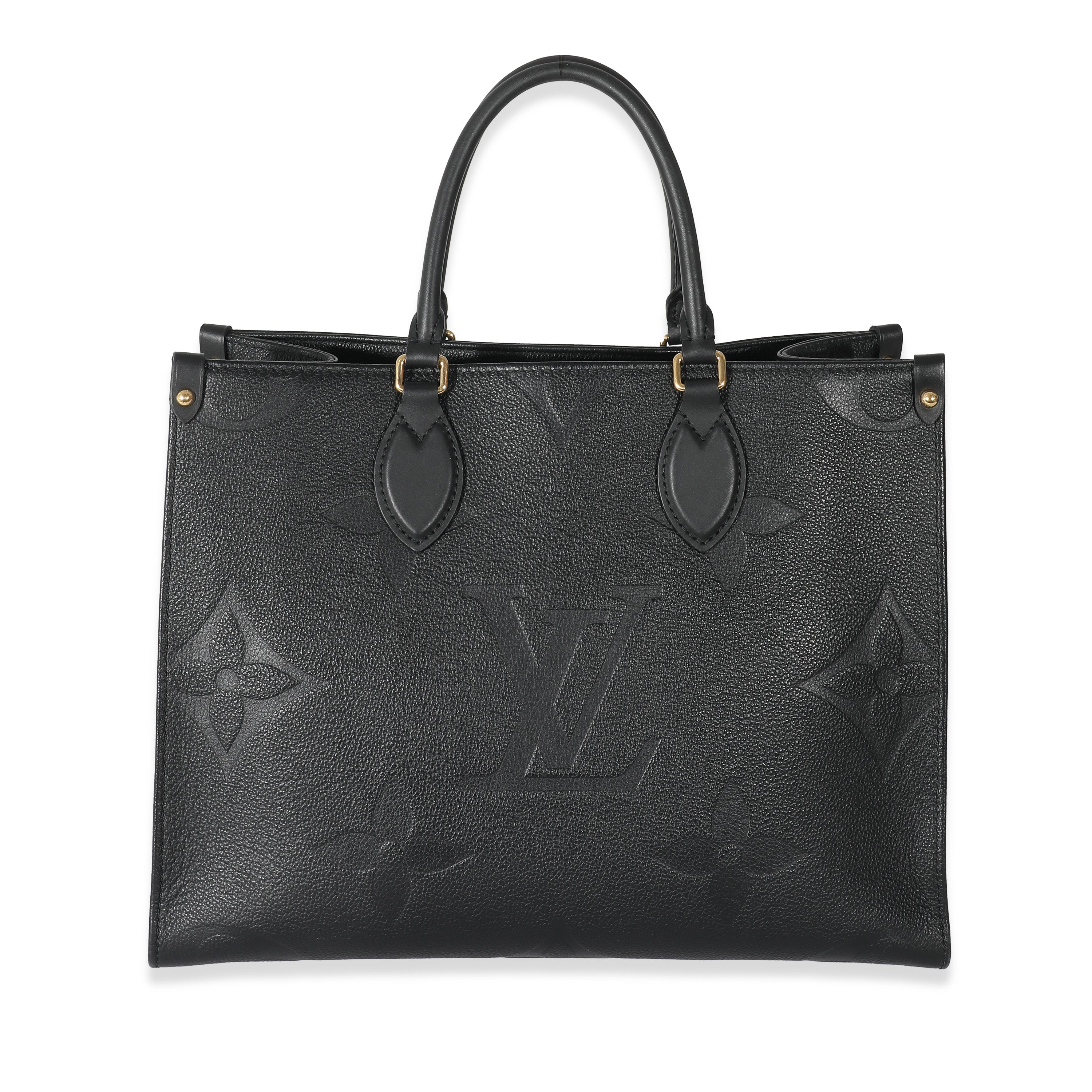 Louis Vuitton Louis Vuitton Black Monogram Empreinte Giant Onthego MM 