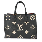 Louis Vuitton Black Beige Monogram Giant Empreinte Onthego MM