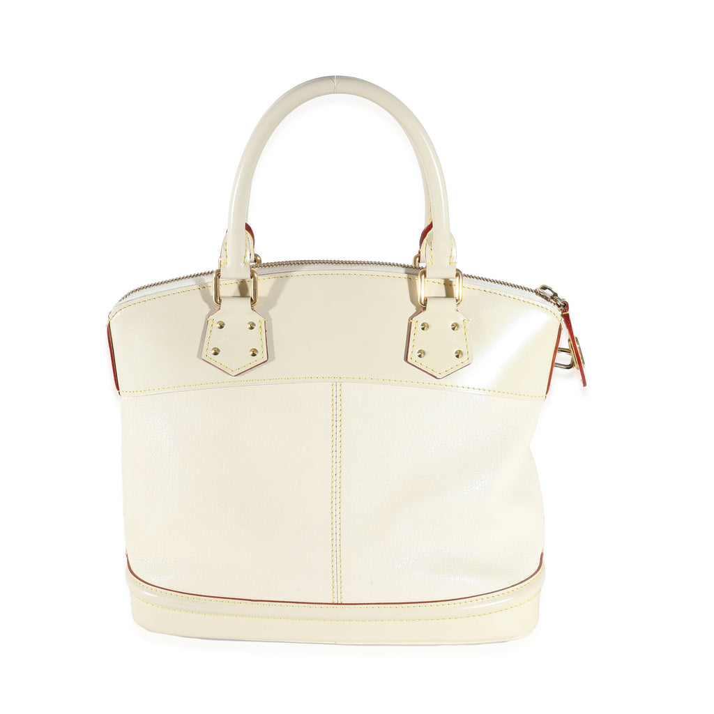 Louis Vuitton Louis Vuitton White Leather Suhali Lockit PM
