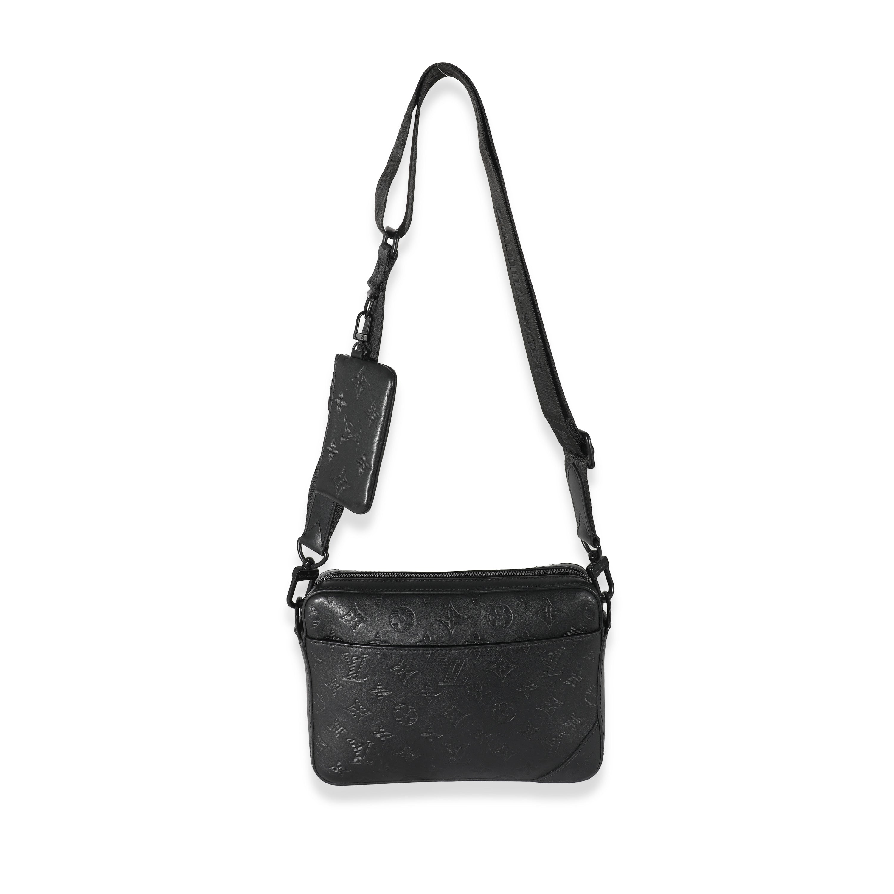 Louis Vuitton Black Monogram Shadow Duo Messenger