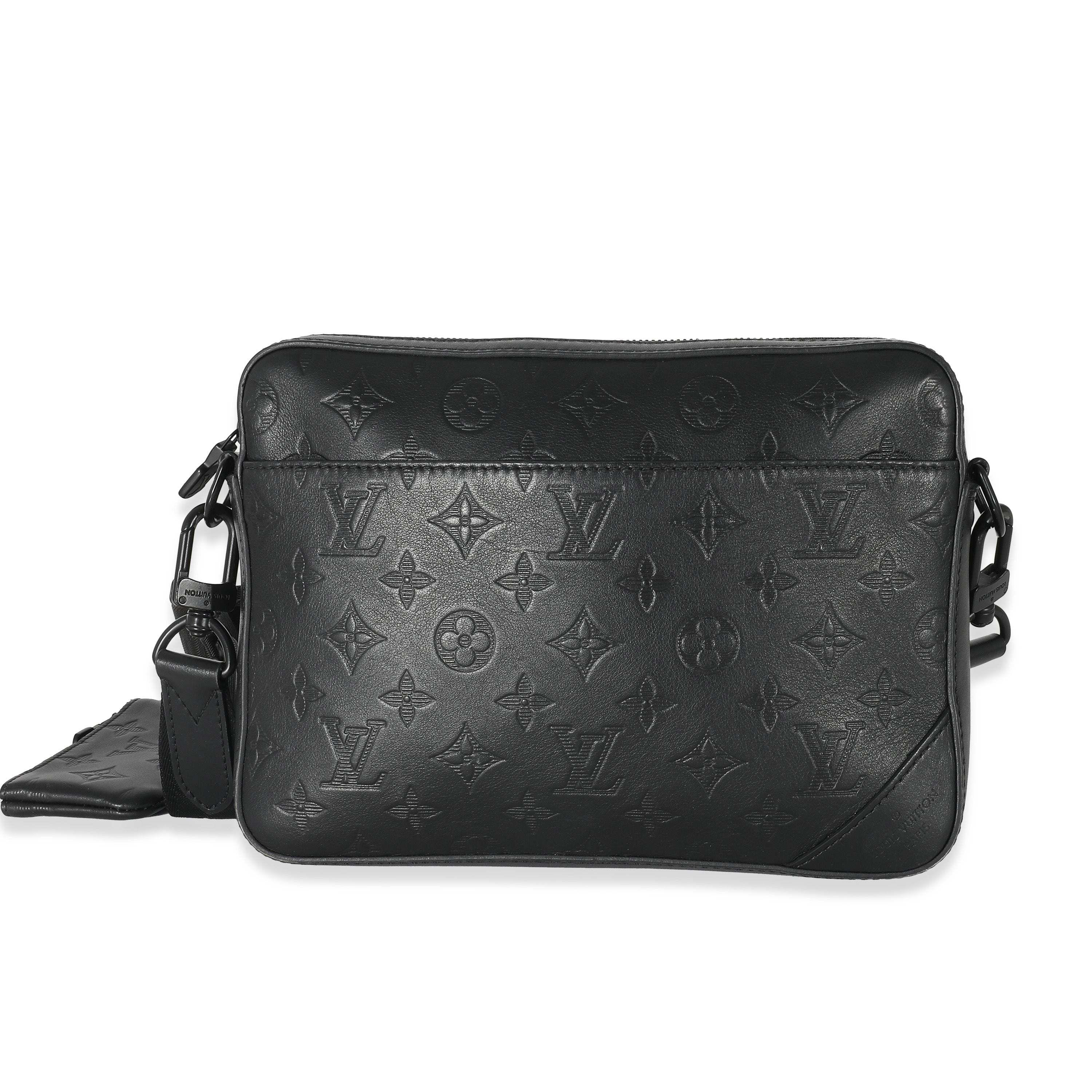 Louis Vuitton Black Monogram Shadow Duo Messenger