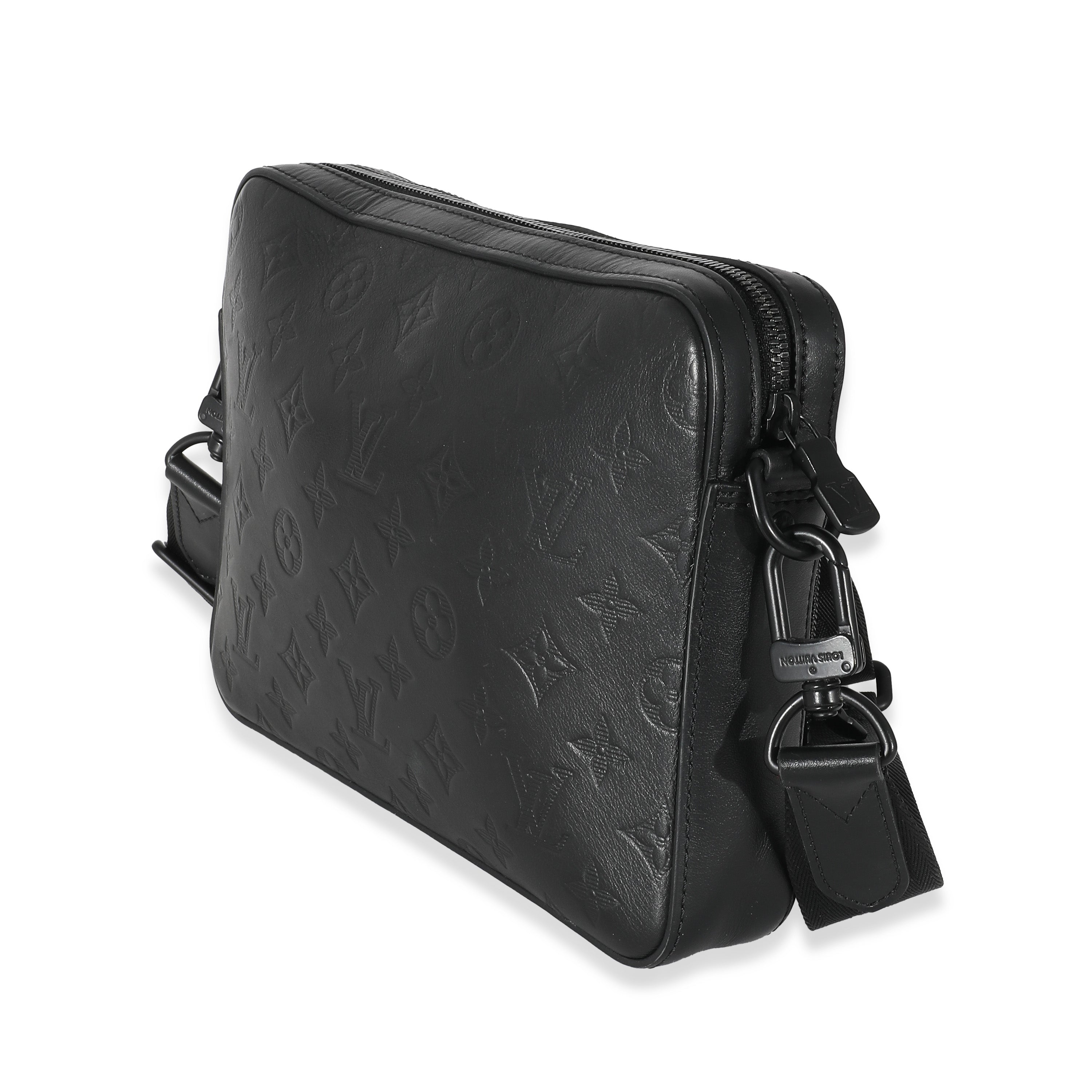 Louis Vuitton Black Monogram Shadow Duo Messenger