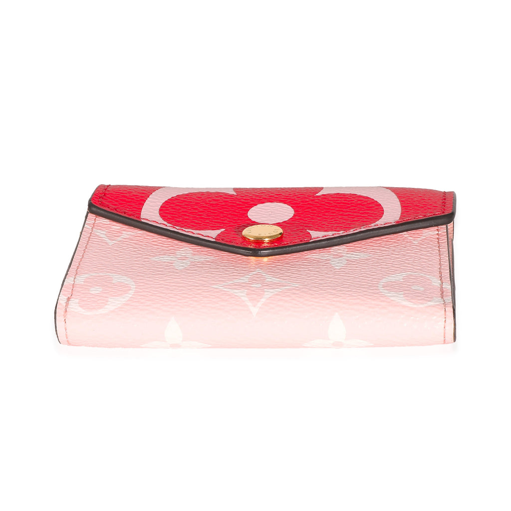Louis Vuitton Rouge Rose Monogram Giant Canvas Zoé Wallet