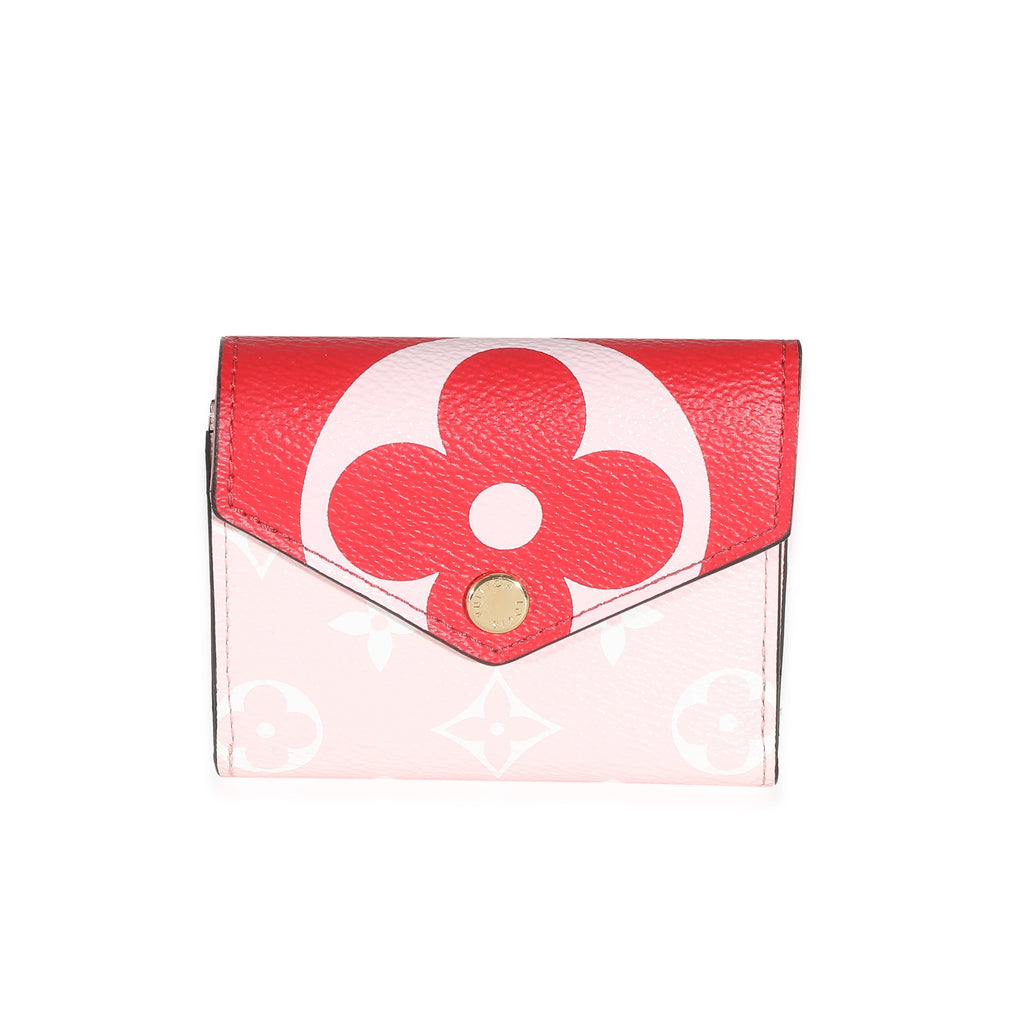 Louis Vuitton Rouge Rose Monogram Giant Canvas Zoé Wallet