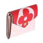 Louis Vuitton Rouge Rose Monogram Giant Canvas Zoé Wallet