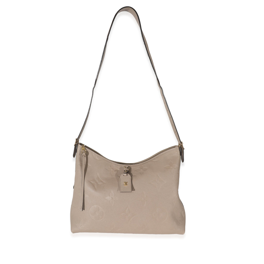 Louis Vuitton Louis Vuitton Turtledove Monogram Empreinte CarryAll MM