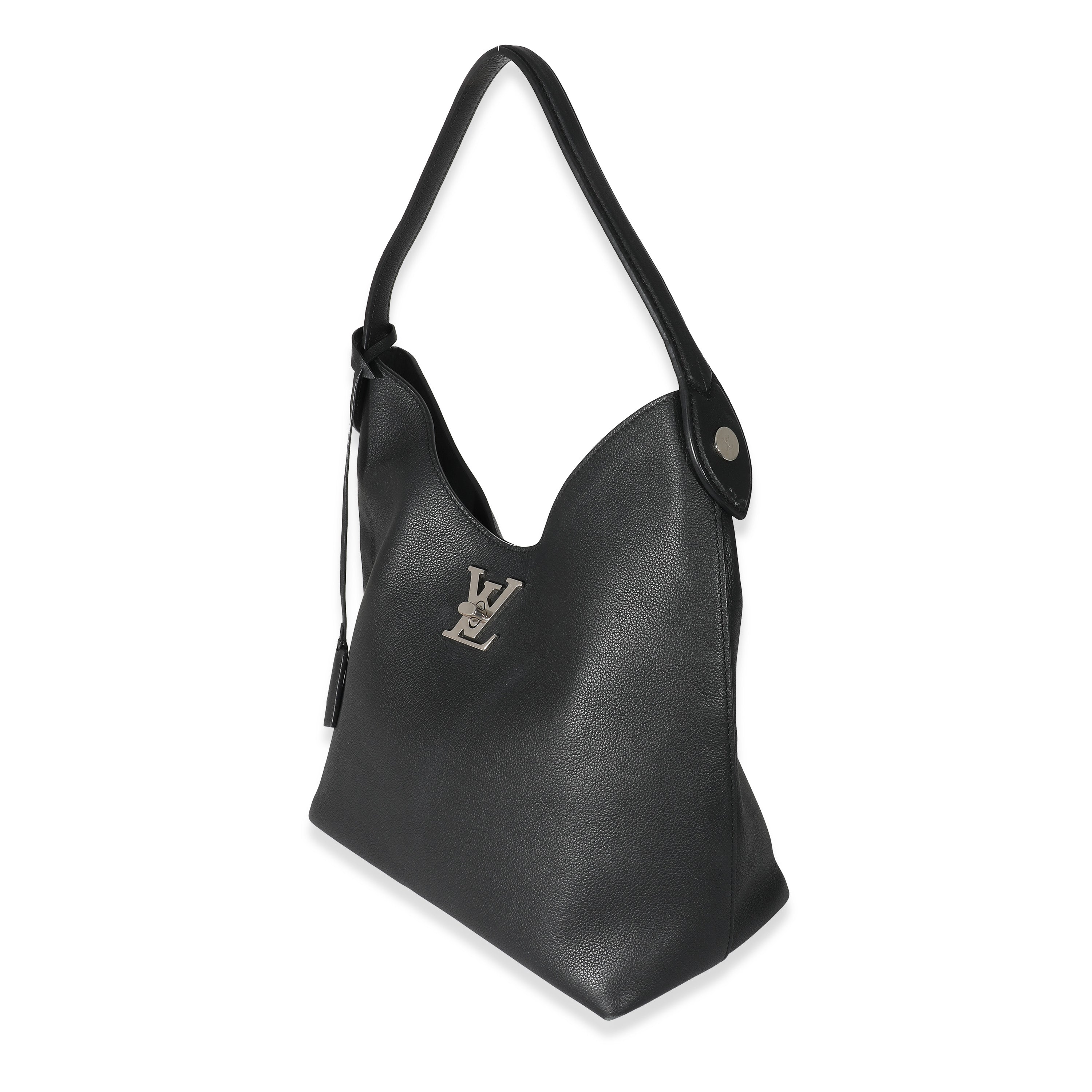 Louis Vuitton Black Calfskin Lockme Hobo