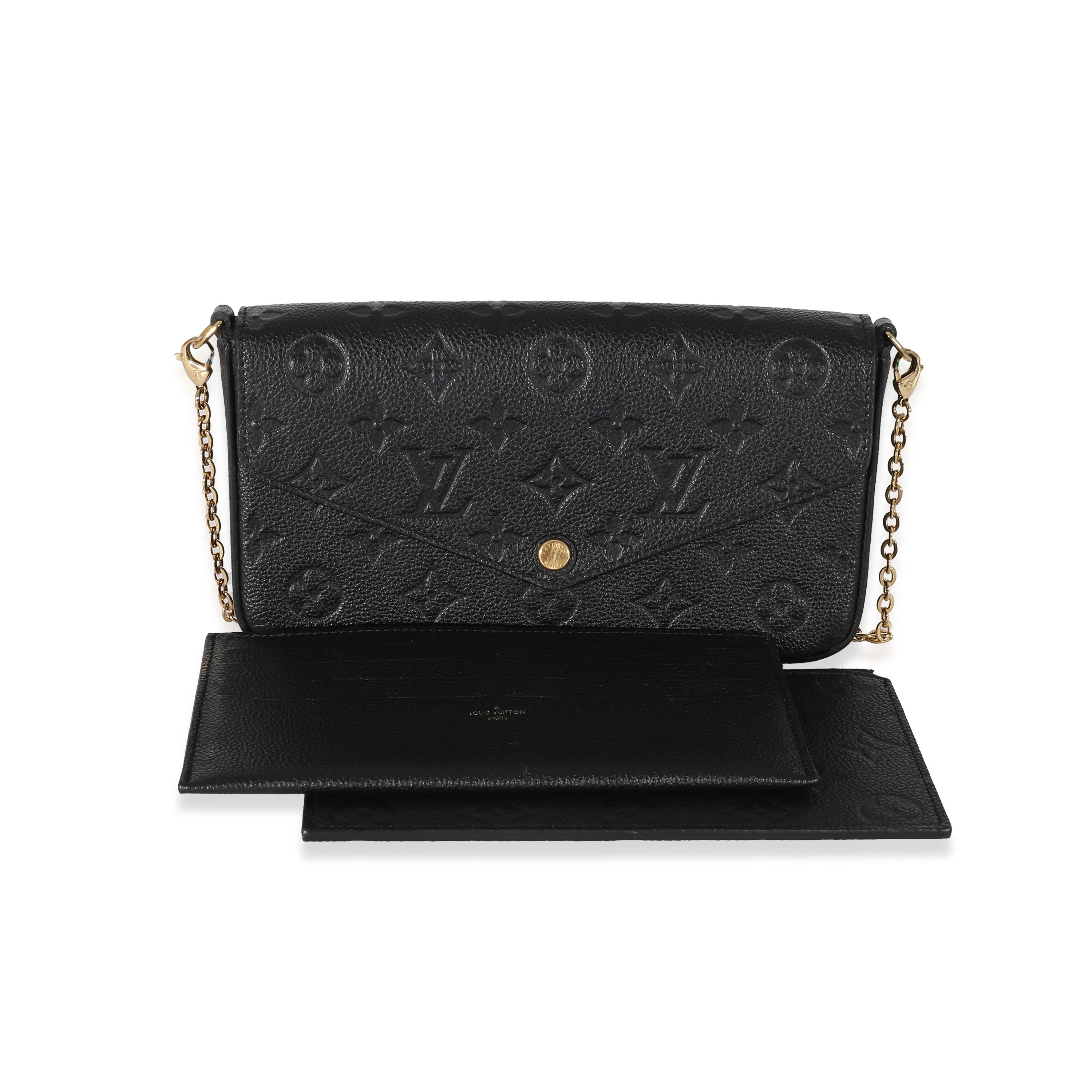 Louis Vuitton Louis Vuitton Black Monogram Empreinte Félicie Pochette