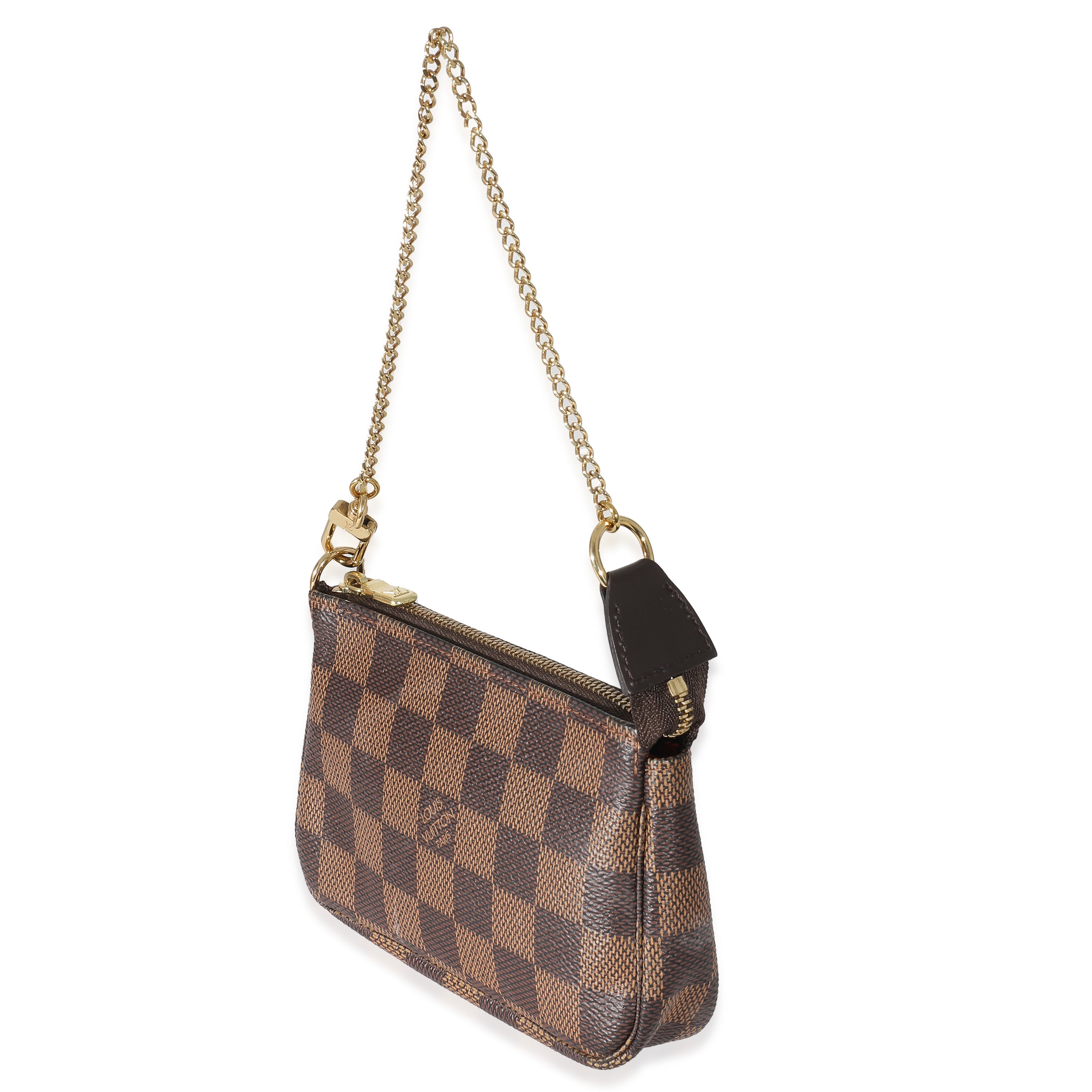 Louis Vuitton Louis Vuitton Damier Ebene Canvas Mini Pochette Accessoires