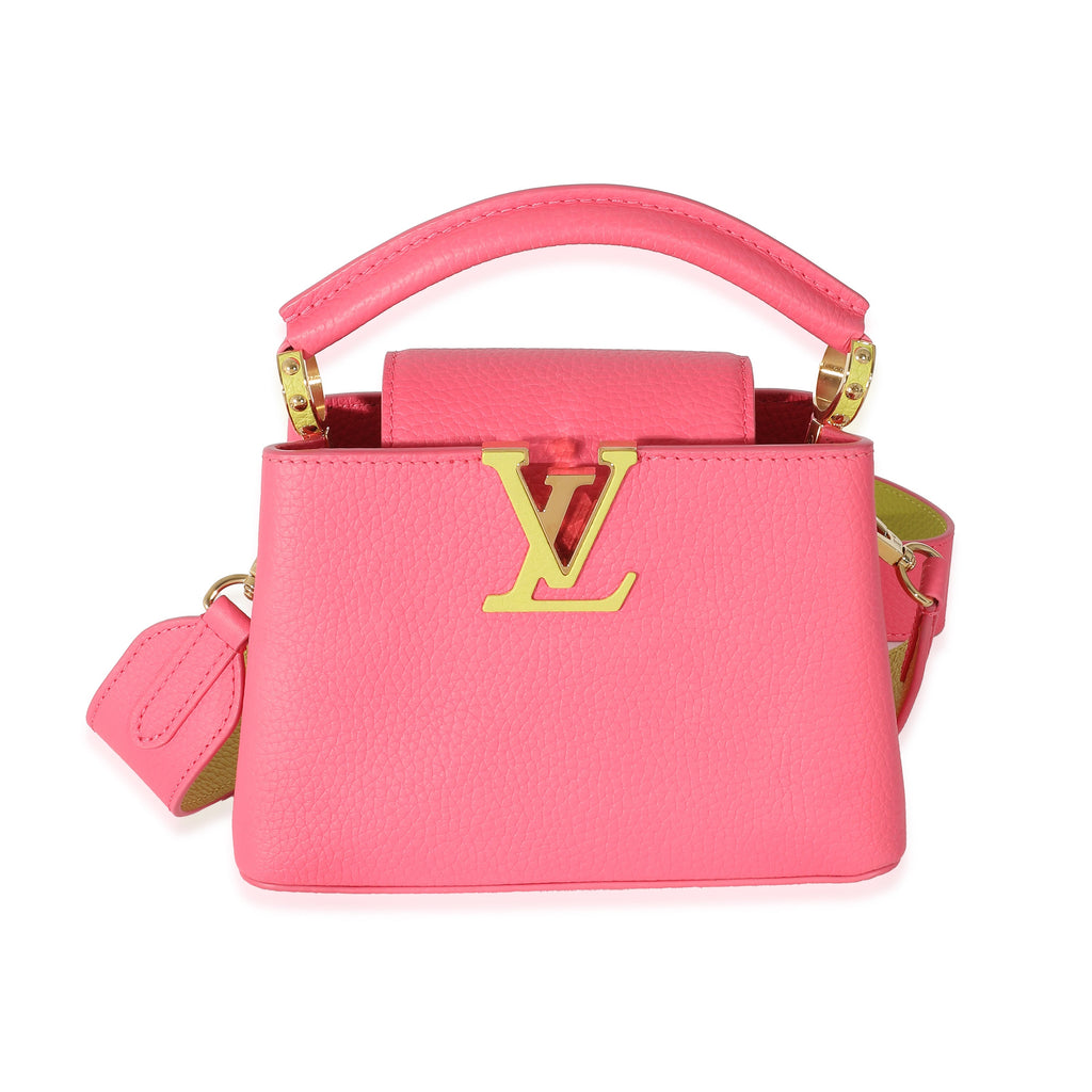 Louis Vuitton Louis Vuitton Dragonfruit Cedrat Taurillon Mini Capucines