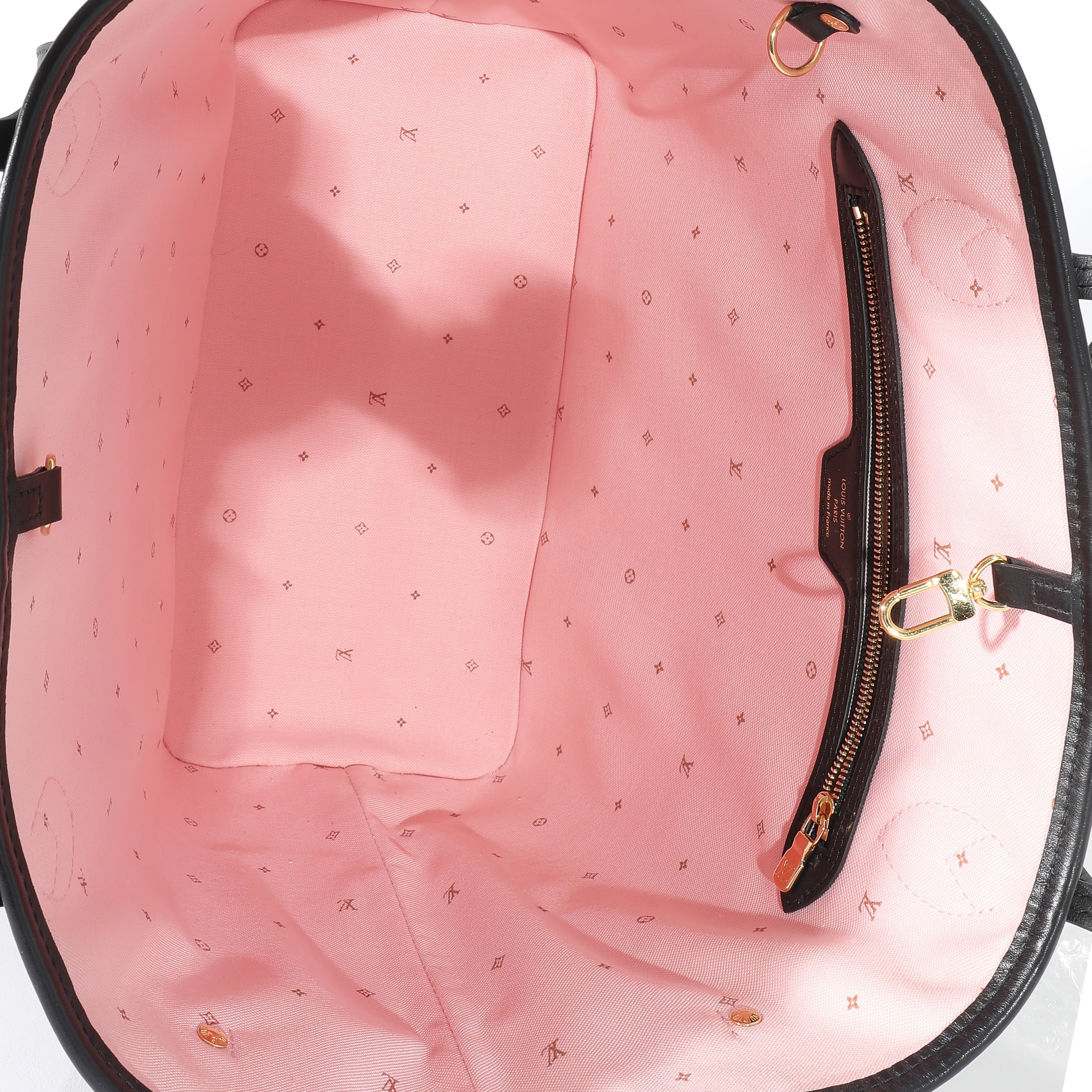Louis Vuitton Louis Vuitton Black Pink Monogram Canvas Fall For You Neverfull MM