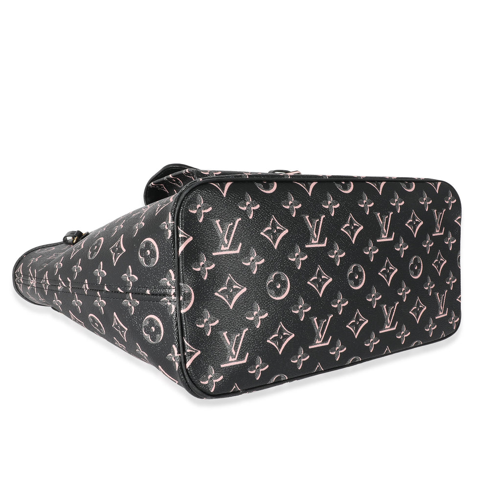 Louis Vuitton Louis Vuitton Black Pink Monogram Canvas Fall For You Neverfull MM