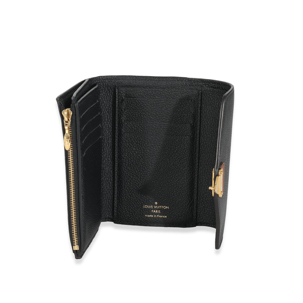 Louis Vuitton Louis Vuitton Black Monogram Pallas Compact Wallet NM