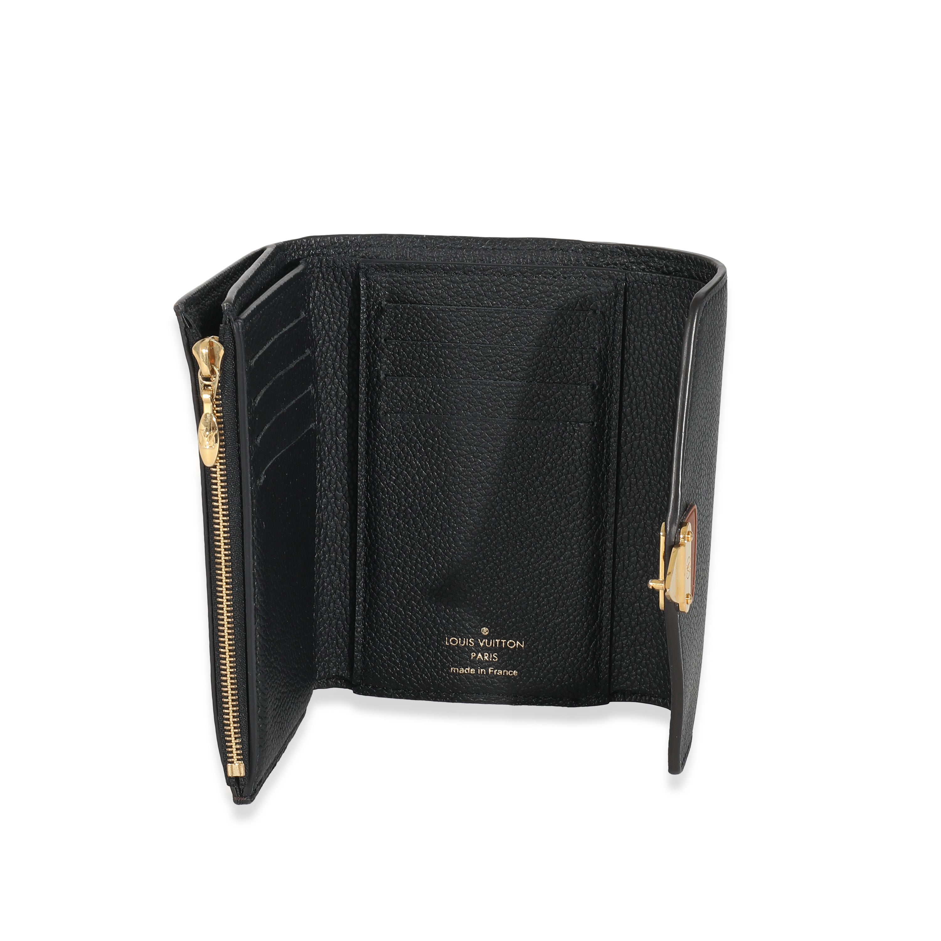 Louis Vuitton Louis Vuitton Black Monogram Pallas Compact Wallet NM