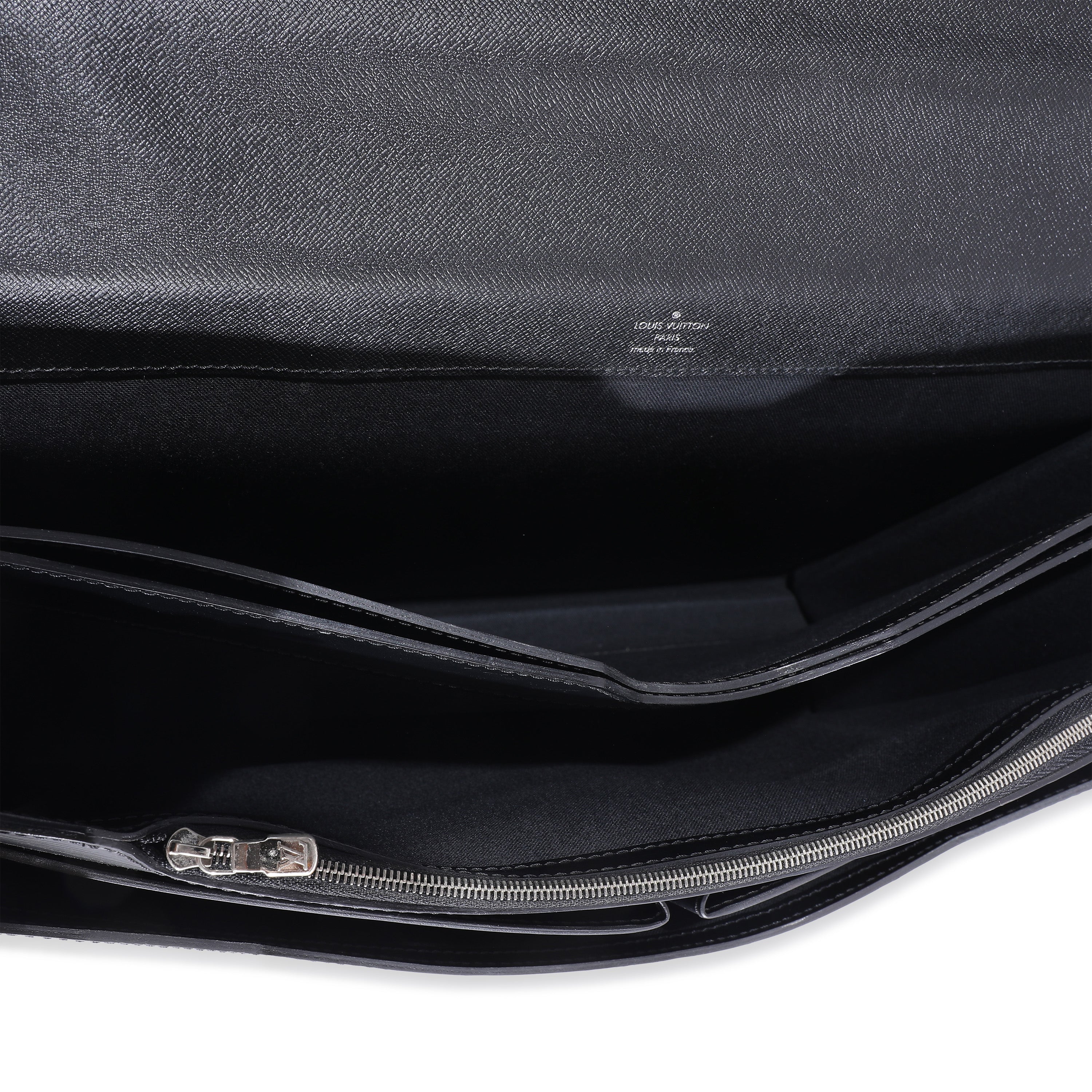 Louis Vuitton Louis Vuitton Black Epi Robusto 2 Compartment Briefcase