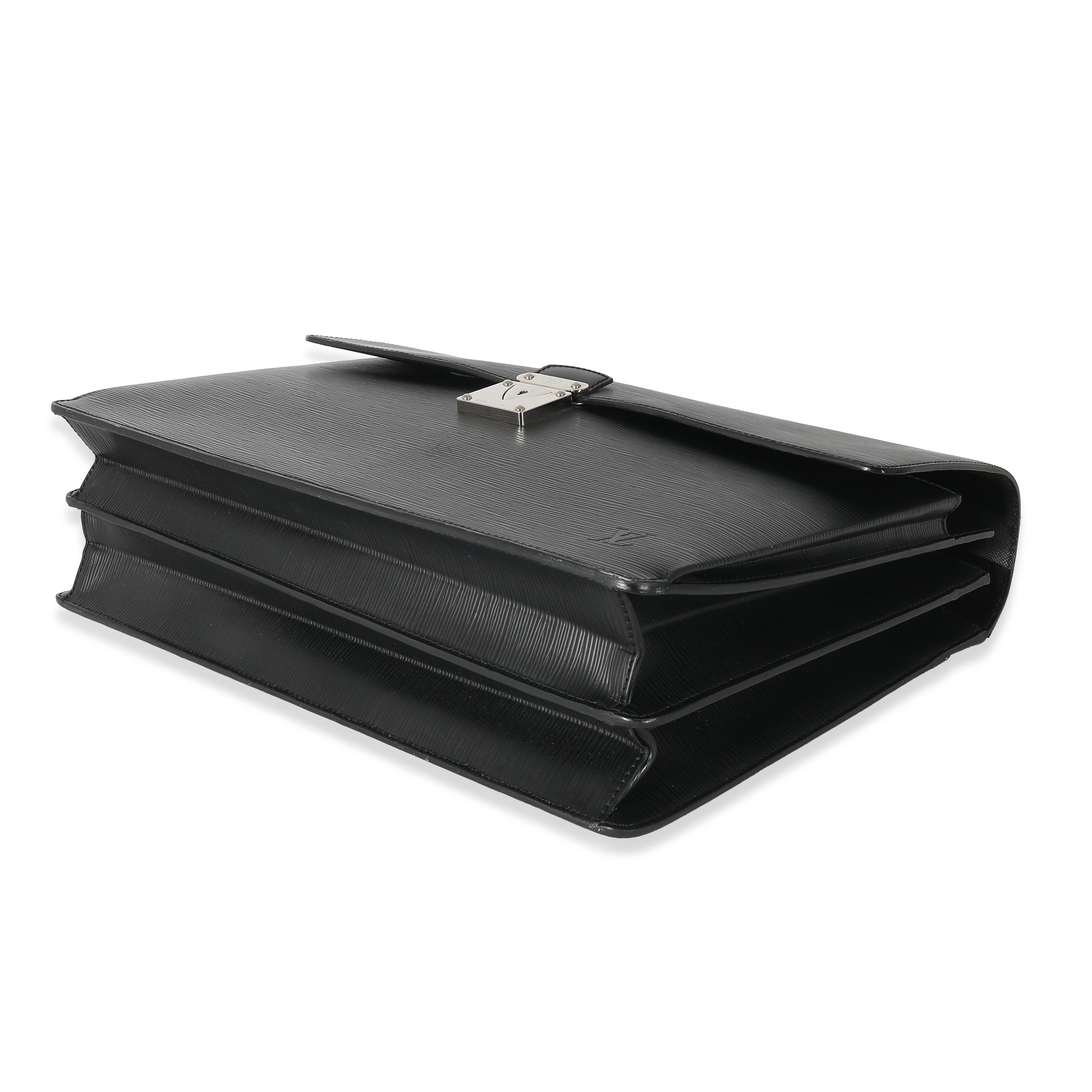Louis Vuitton Louis Vuitton Black Epi Robusto 2 Compartment Briefcase