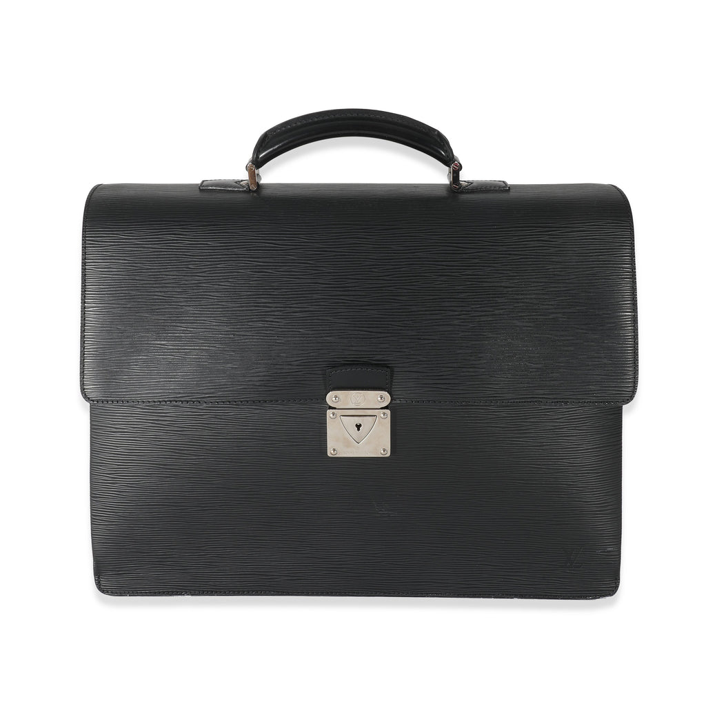 Louis Vuitton Louis Vuitton Black Epi Robusto 2 Compartment Briefcase