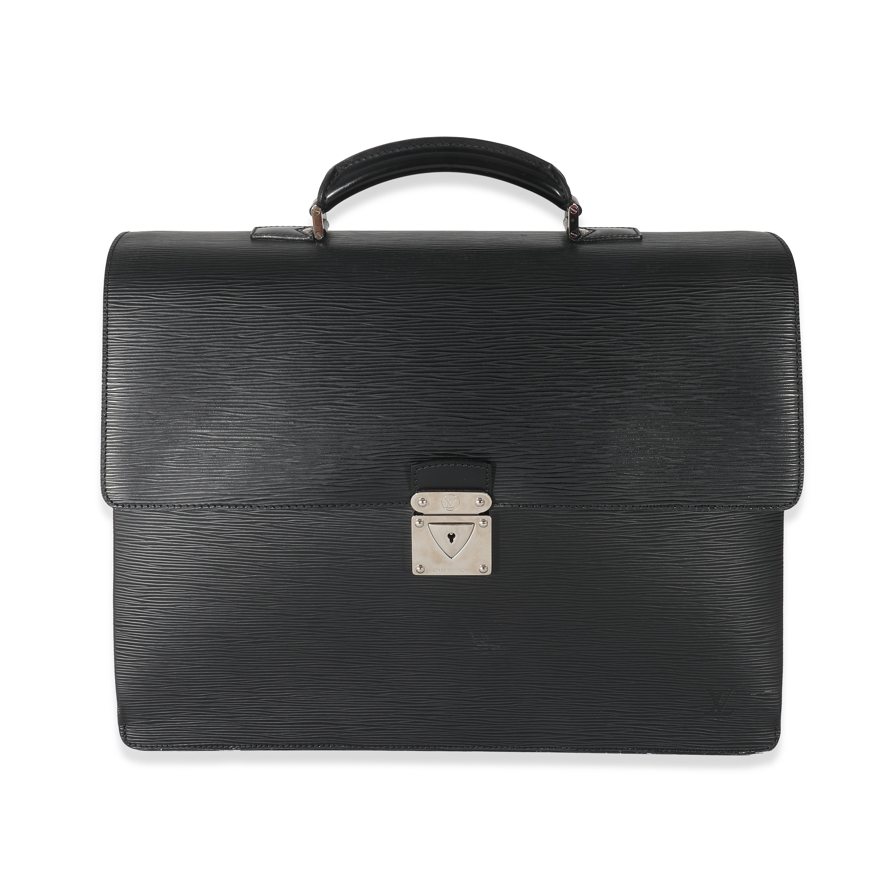 Louis Vuitton Louis Vuitton Black Epi Robusto 2 Compartment Briefcase