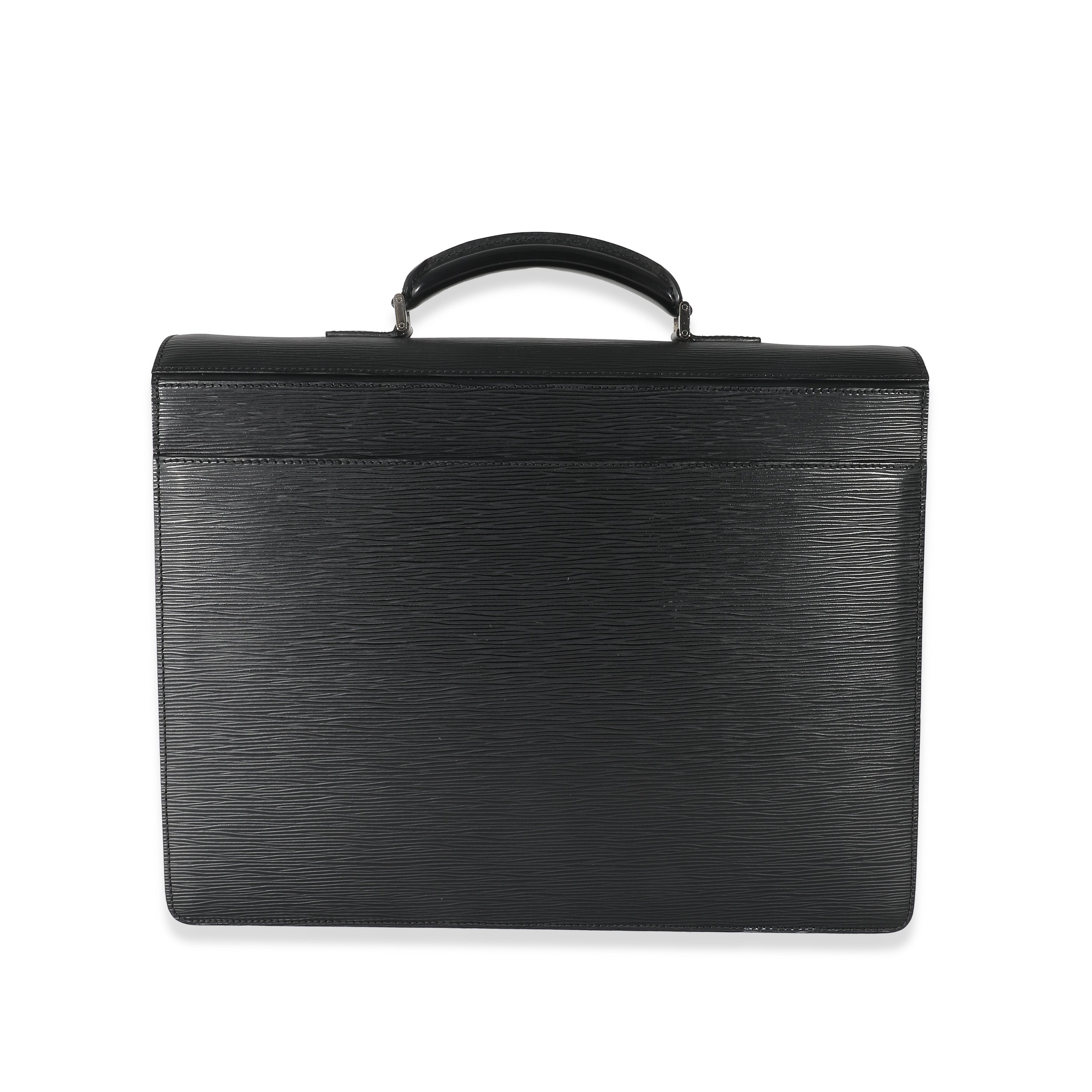 Louis Vuitton Louis Vuitton Black Epi Robusto 2 Compartment Briefcase