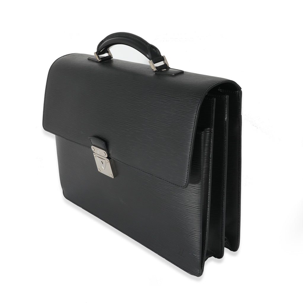 Louis Vuitton Louis Vuitton Black Epi Robusto 2 Compartment Briefcase
